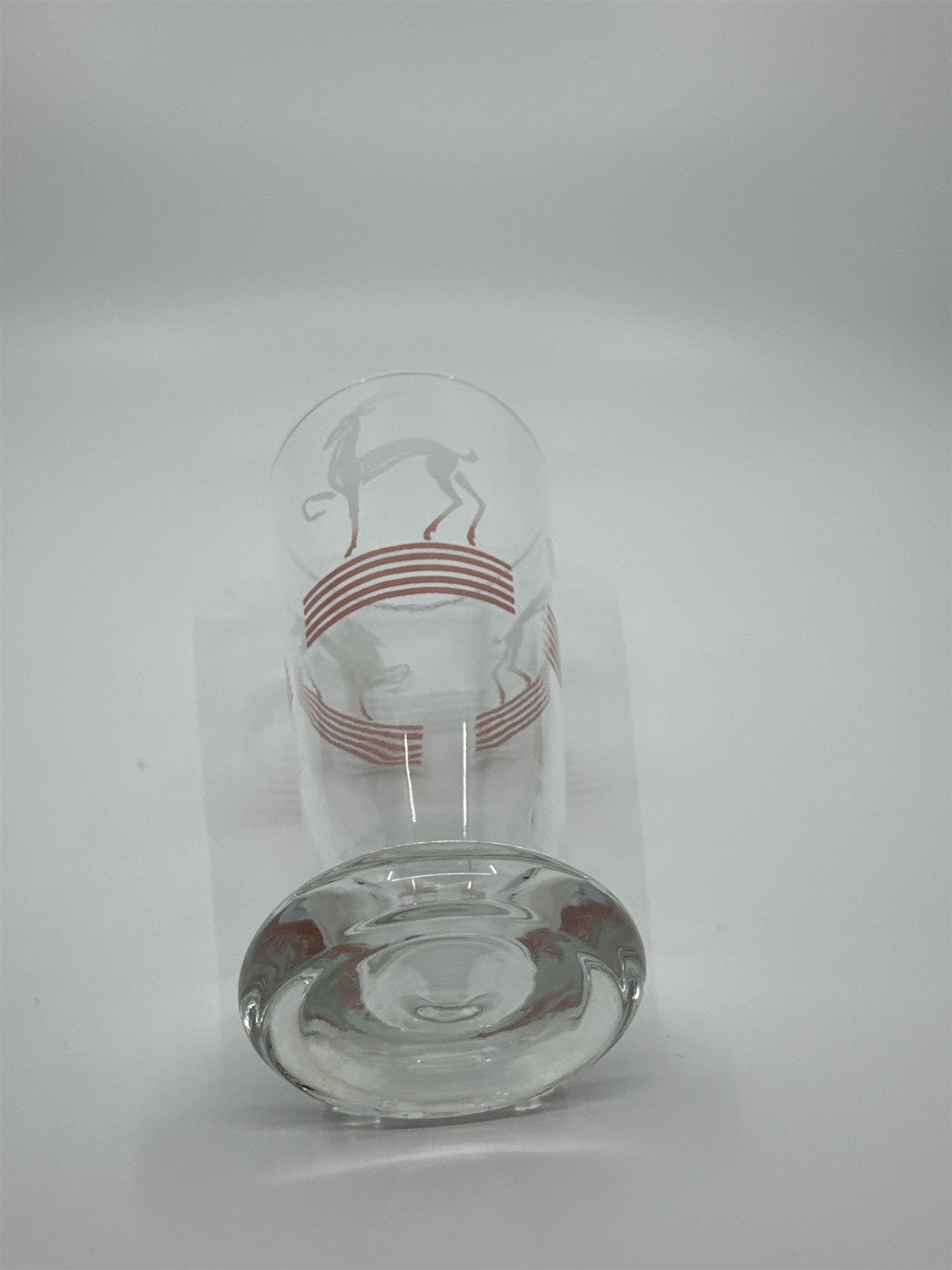 Vintage MCM Hazel Atlas Pilsner Gazelle 6" Iced Tea Highball Tumbler Glass PINK