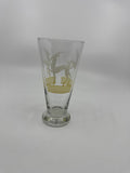 Vintage MCM Hazel Atlas Pilsner Gazelle 6 Iced Tea Highball Tumbler Glass YELLOW