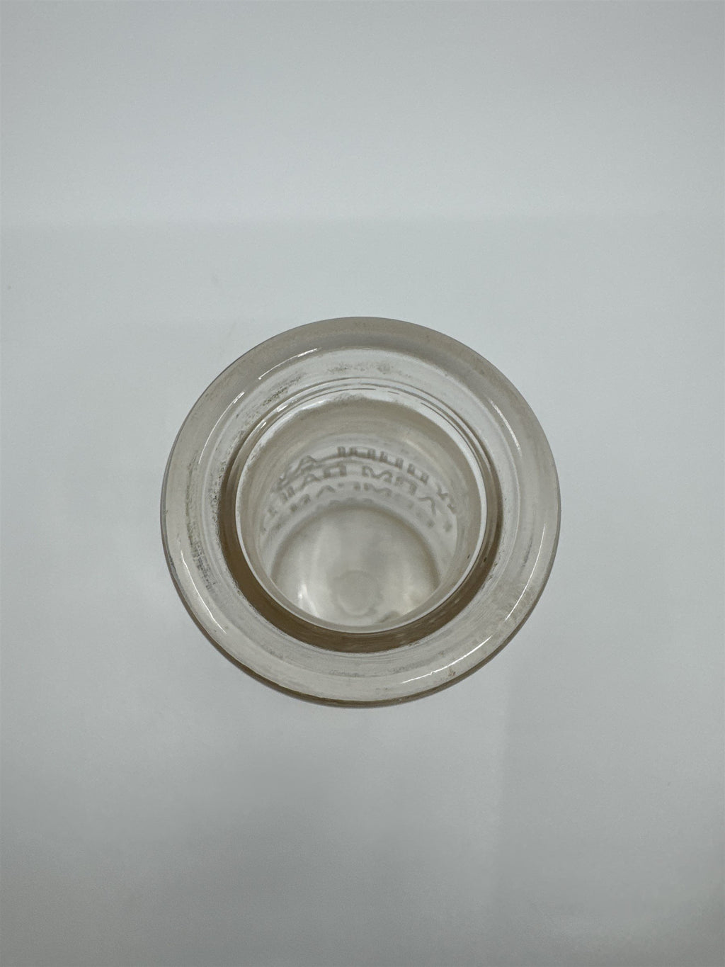 Vintage Woodlawn Farm Dairy Co Milk Jar Half Pint Liquid Glass Embossed Duraglas