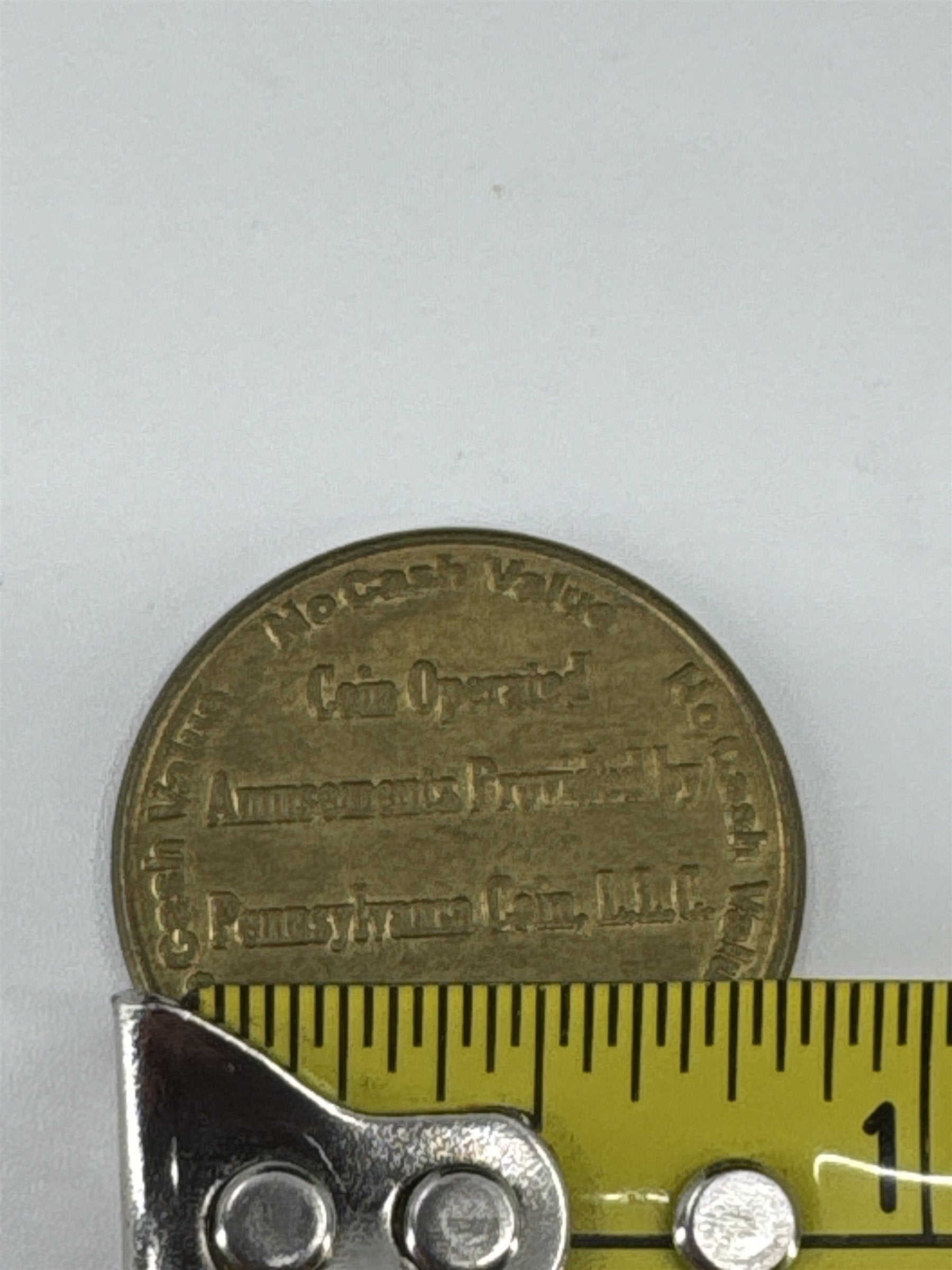 Vintage Pennsylvania Coin LLC Finest in Amusement Nanticoke PA Token Arcade Wash