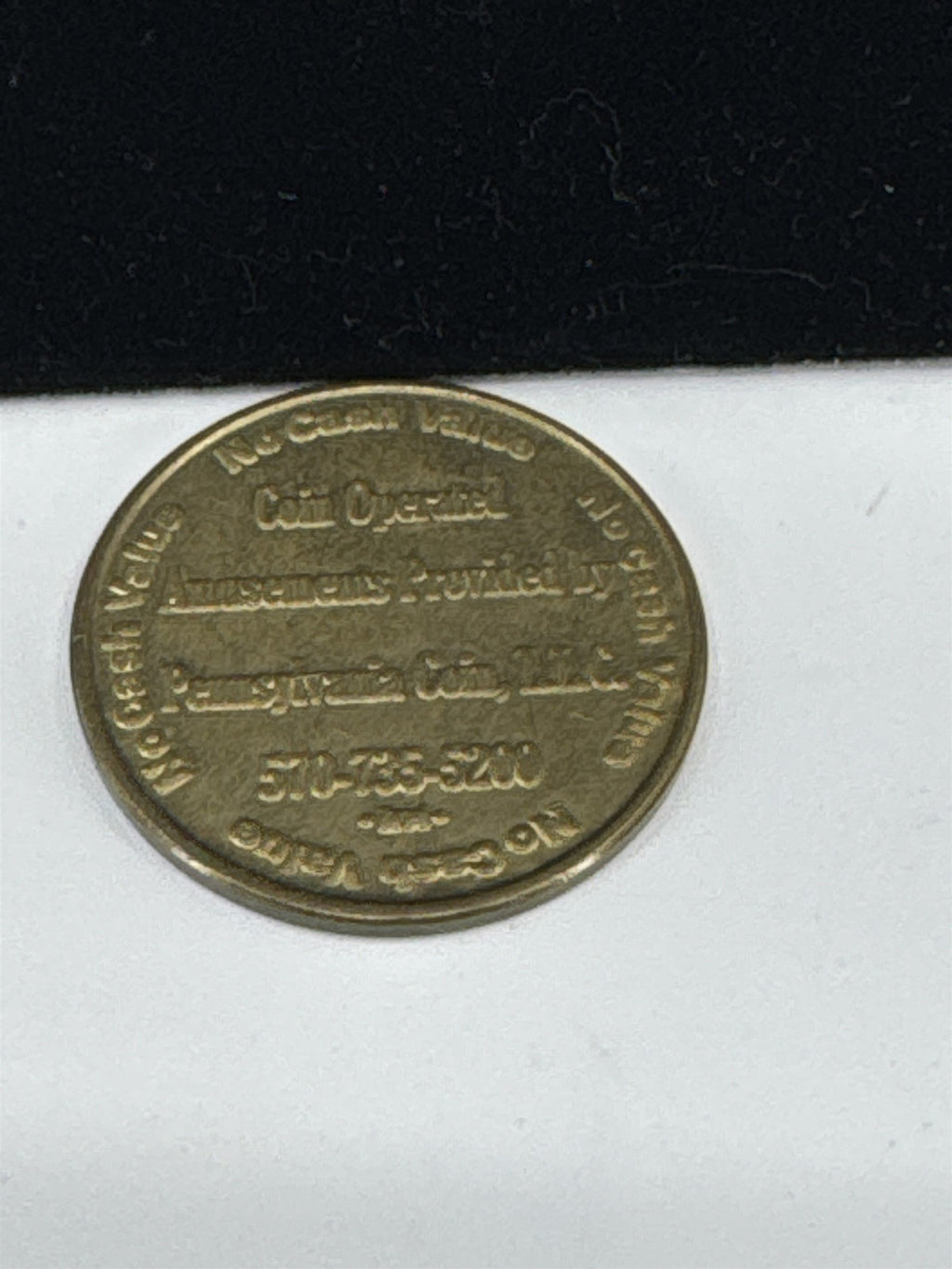 Vintage Pennsylvania Coin LLC Finest in Amusement Nanticoke PA Token Arcade Wash