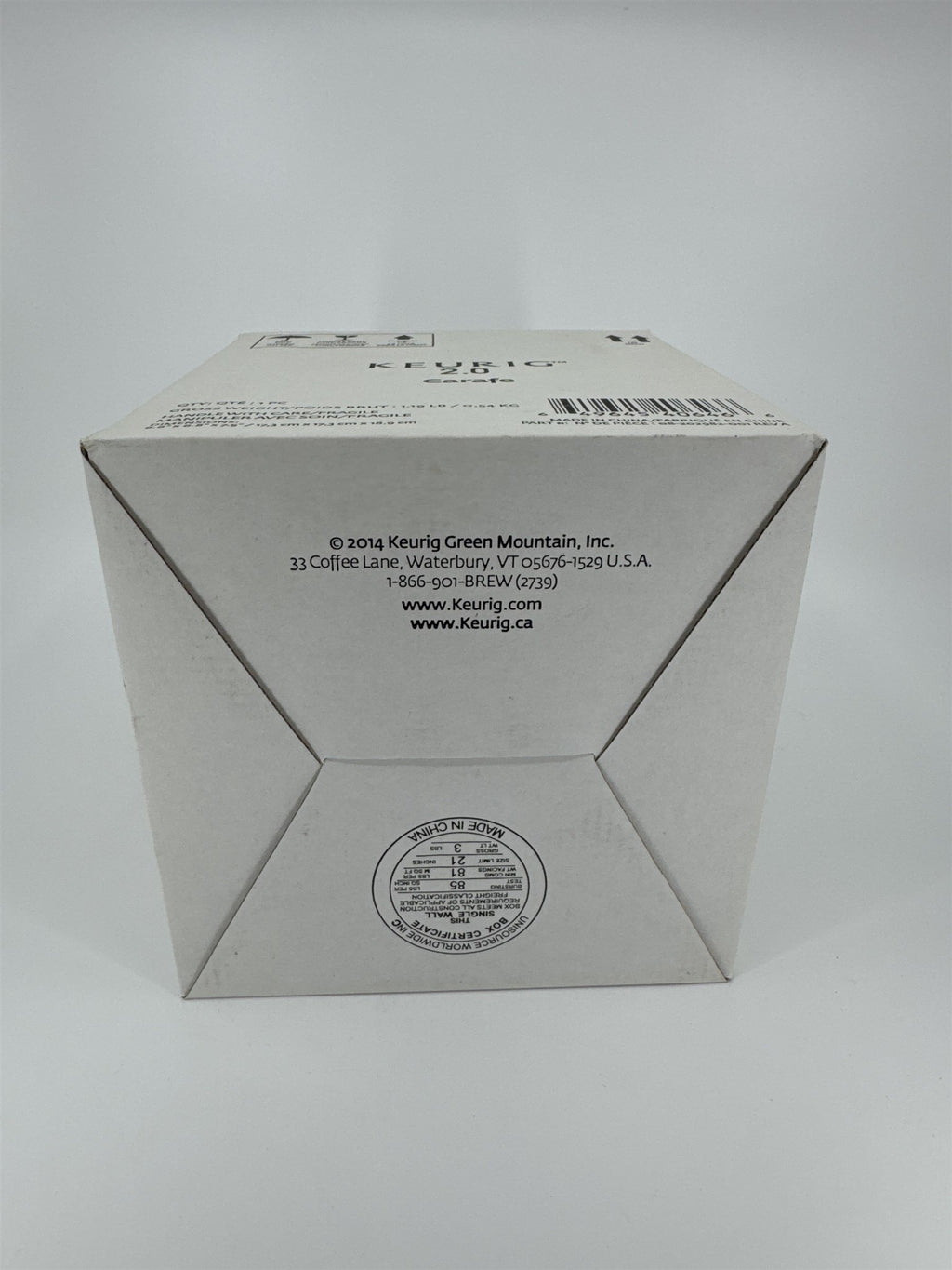Keurig 2.0 Carafe #08-202981-001 REV A NIB /w Box