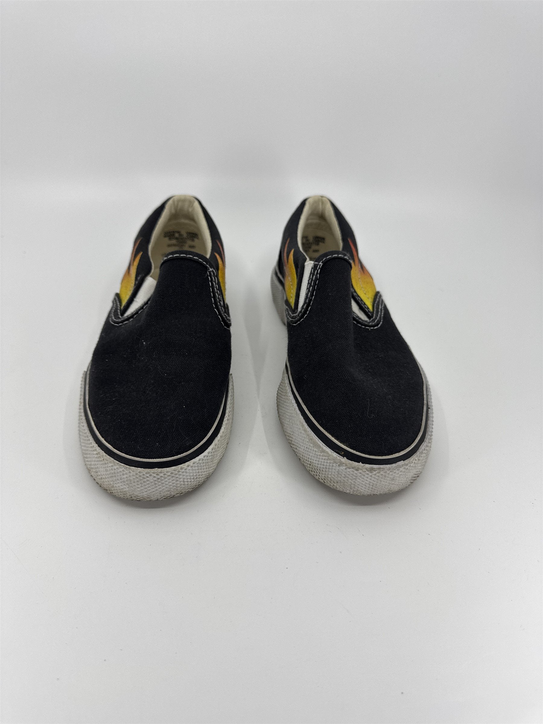 VTG Route 66 Canvas Shoes BURST FLAMES Cotton US 2 Model 72606
