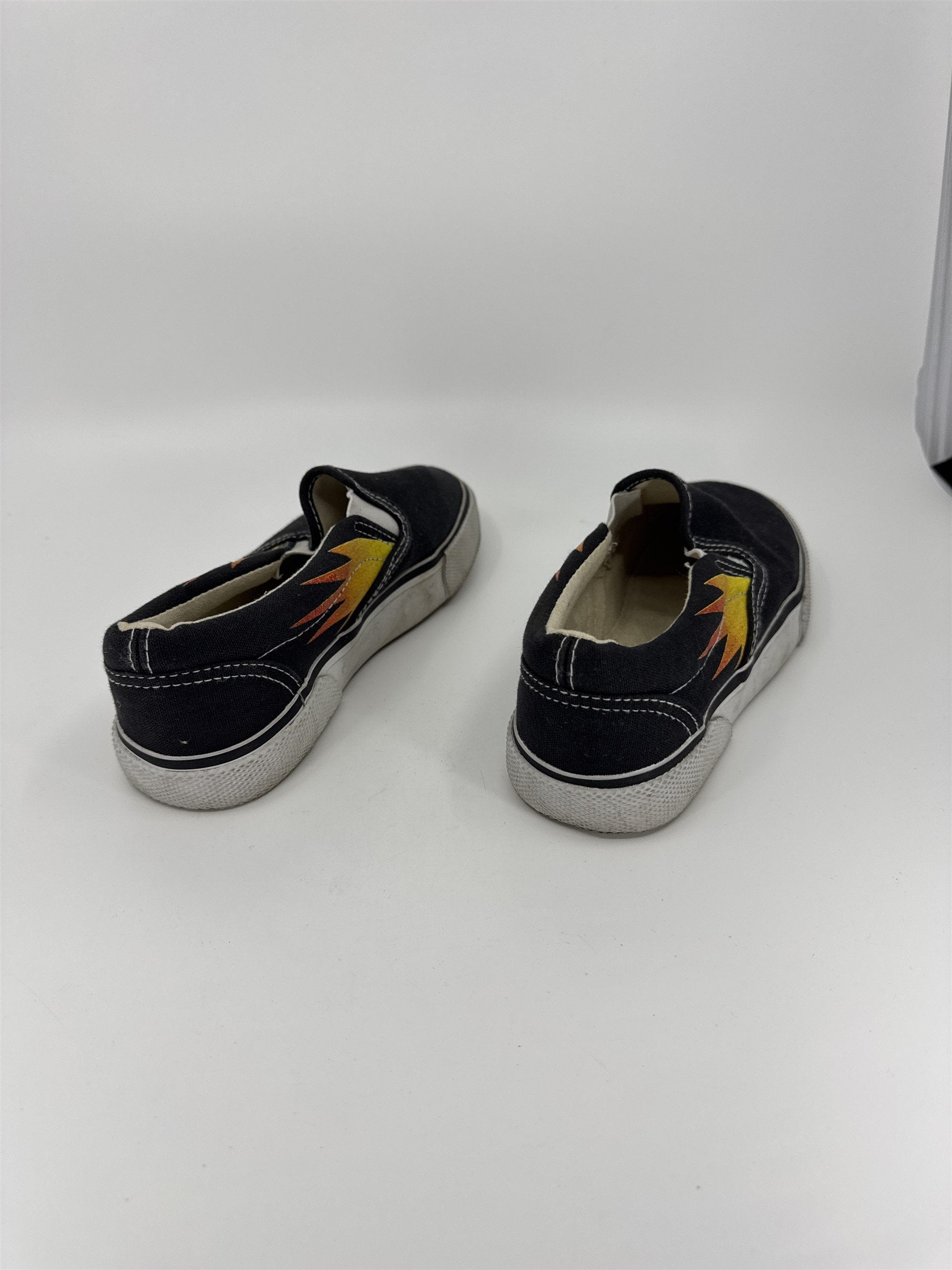 VTG Route 66 Canvas Shoes BURST FLAMES Cotton US 2 Model 72606
