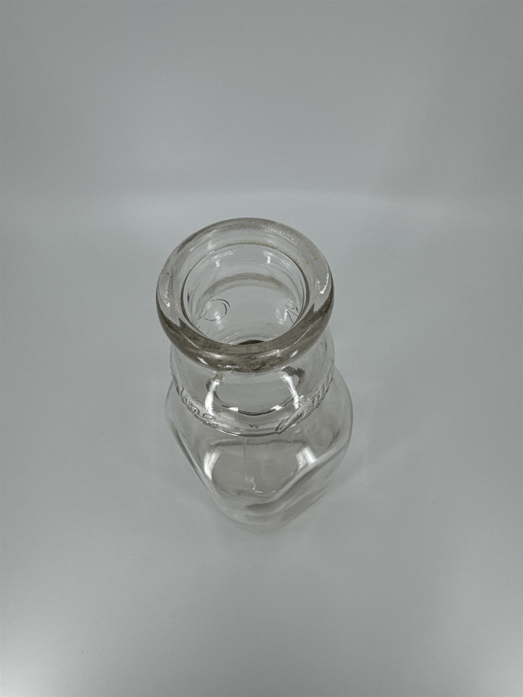 Vintage Emmadine Farms Inc. Beacon NY Glass Milk Jug (Chips)
