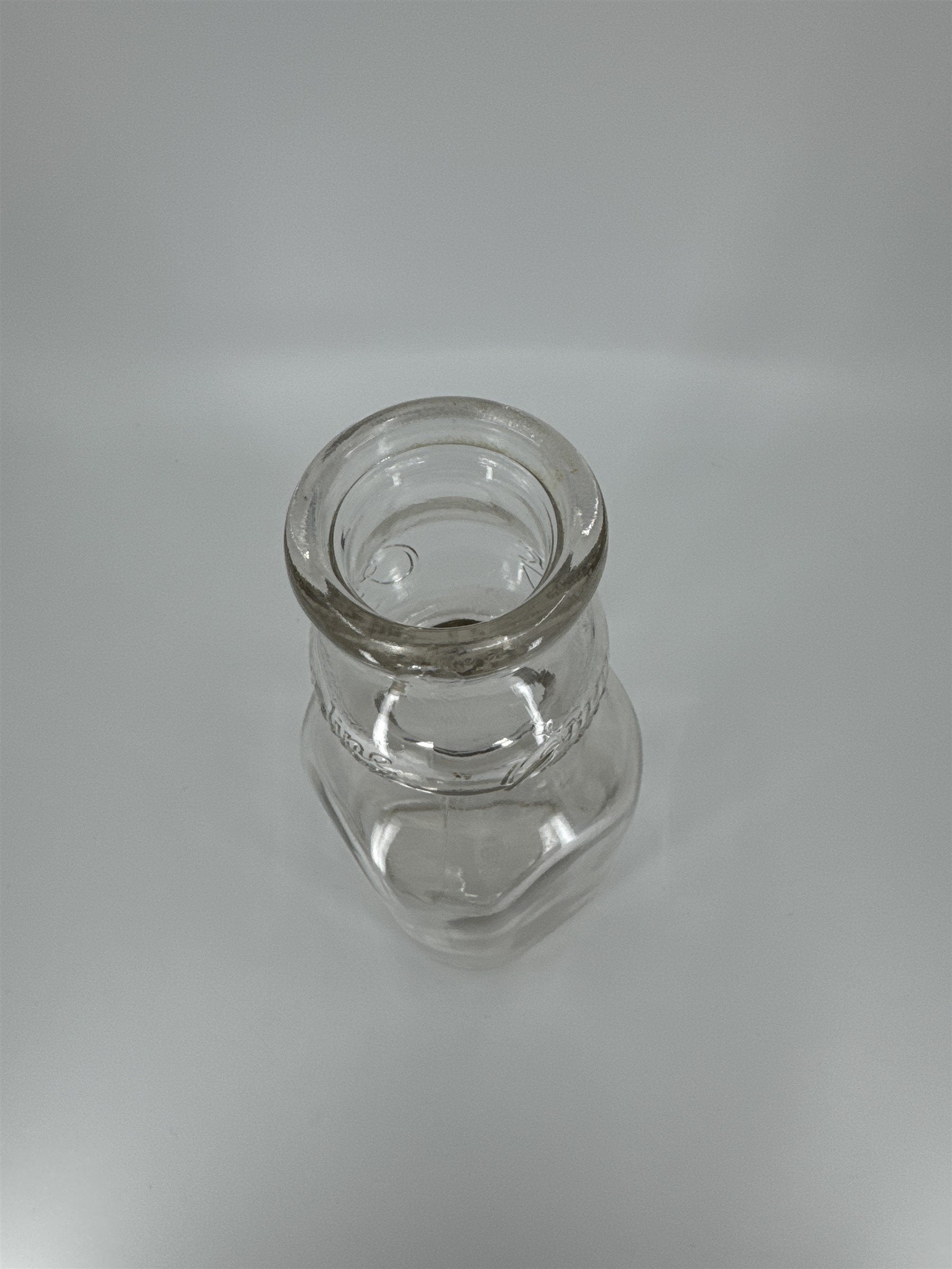 Vintage Emmadine Farms Inc. Beacon NY Glass Milk Jug (Chips)
