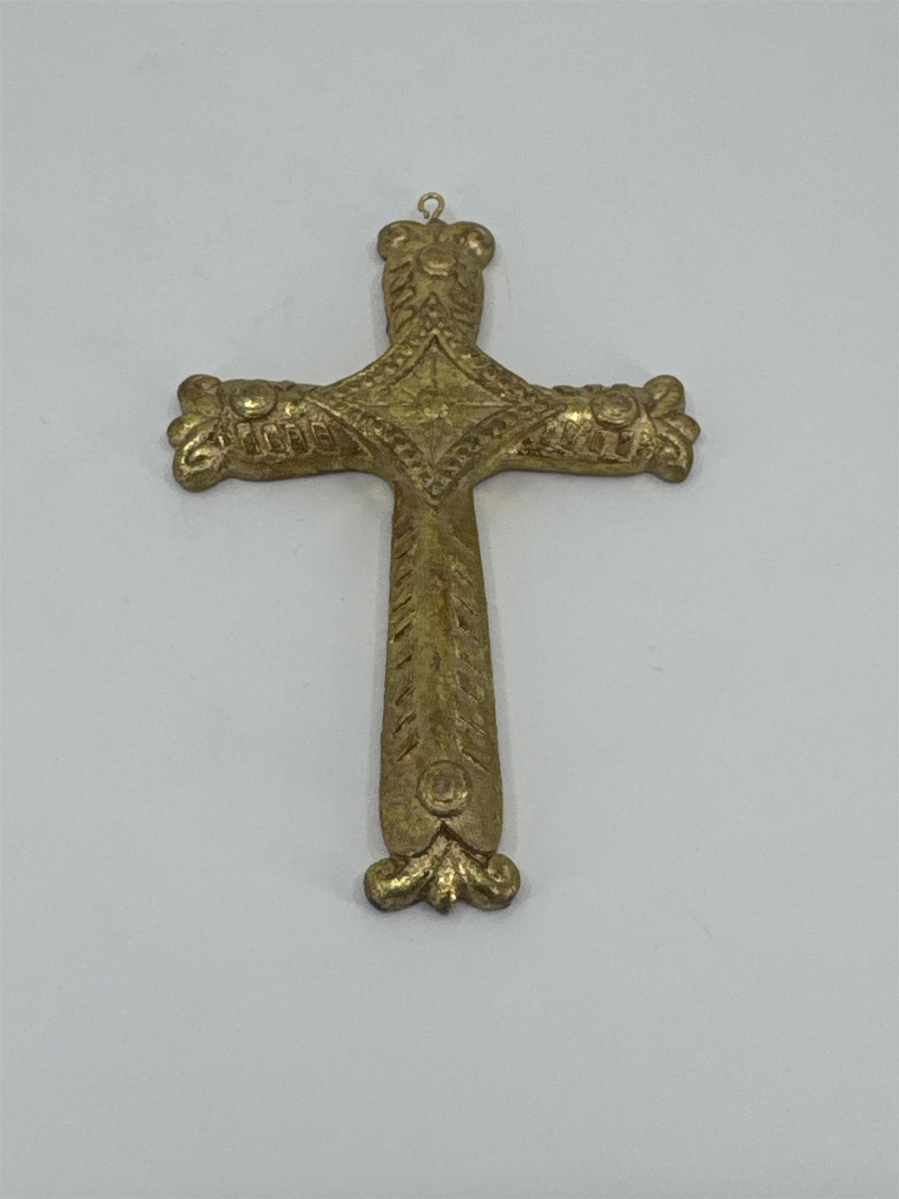 Vintage Home Interiors HOMCO Gold Tone Small Cross