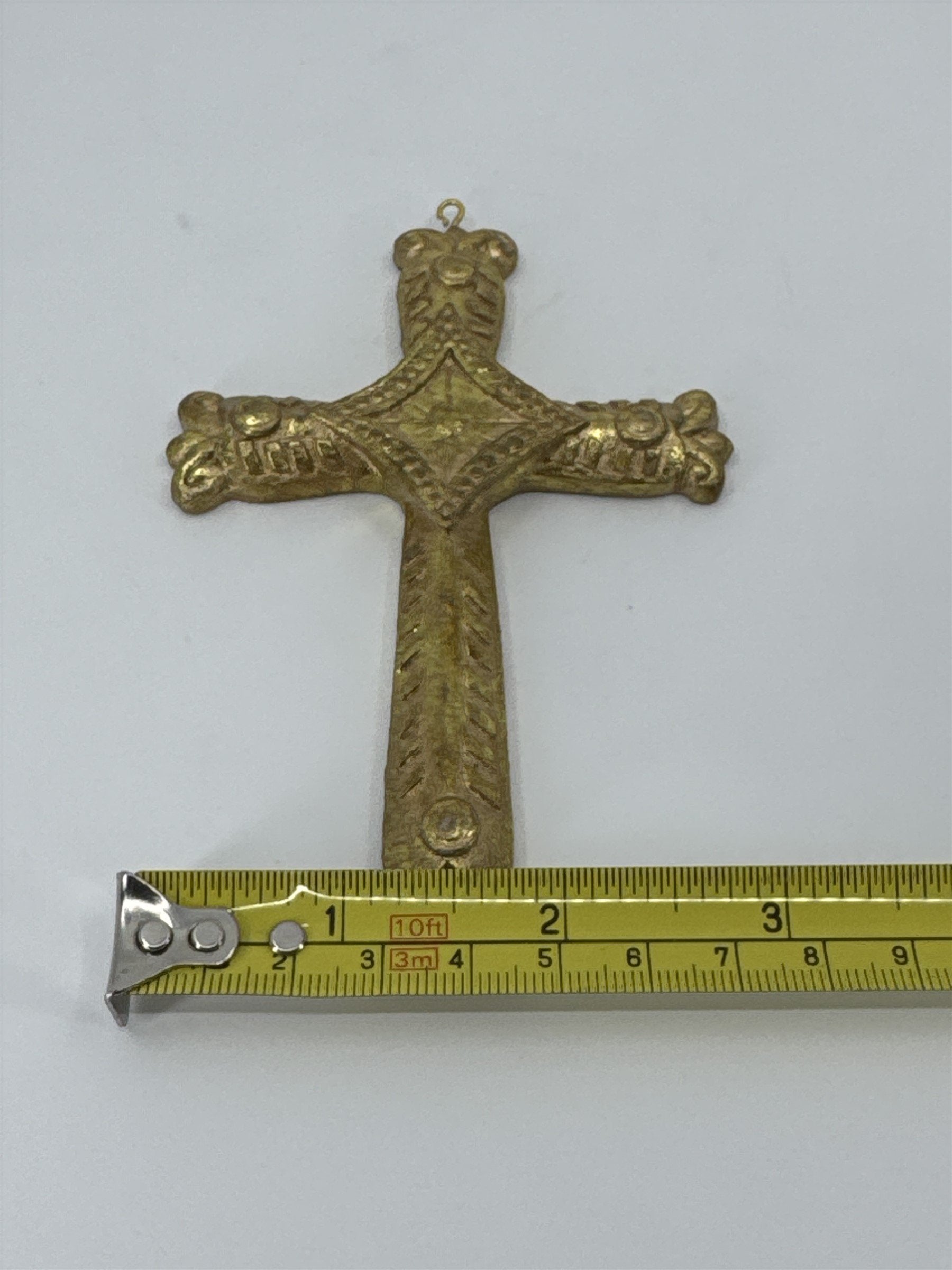 Vintage Home Interiors HOMCO Gold Tone Small Cross