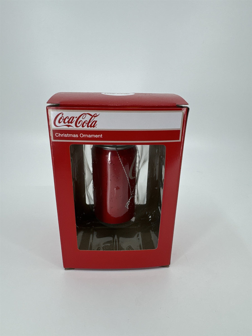 Coca-Cola Christmas Ornament Coke Can /w Santa Drinking Coca Cola Kurt S. Adler