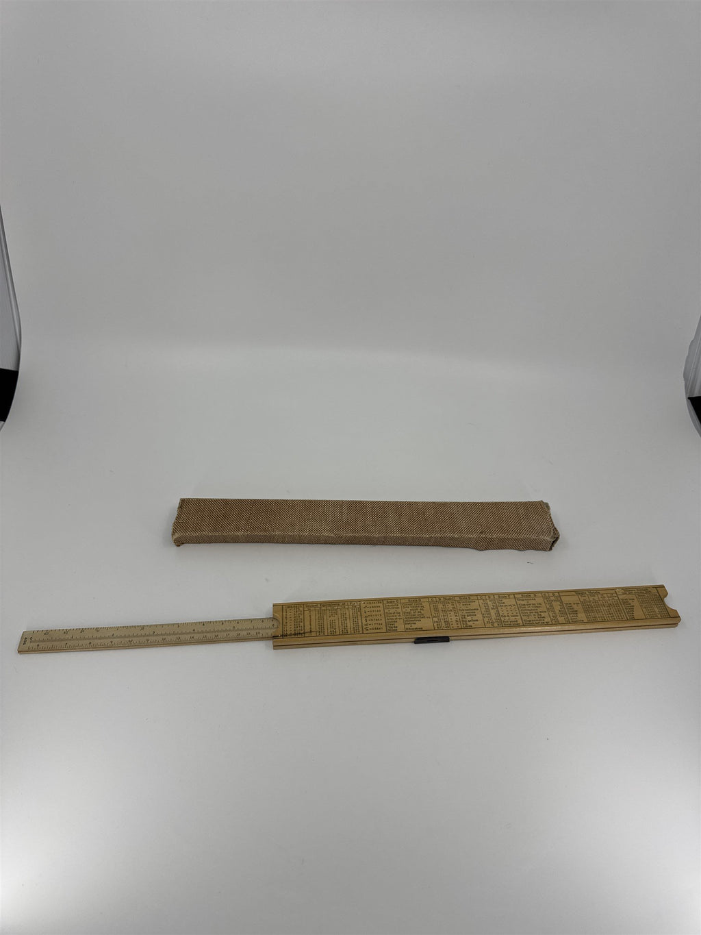 Vintage US Military US Navy Slide Ruler /w Box for Measuring Expanding Ruler
