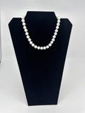 Vintage JAPAN Costume Jewelry Faux Pearl Tapered Necklace