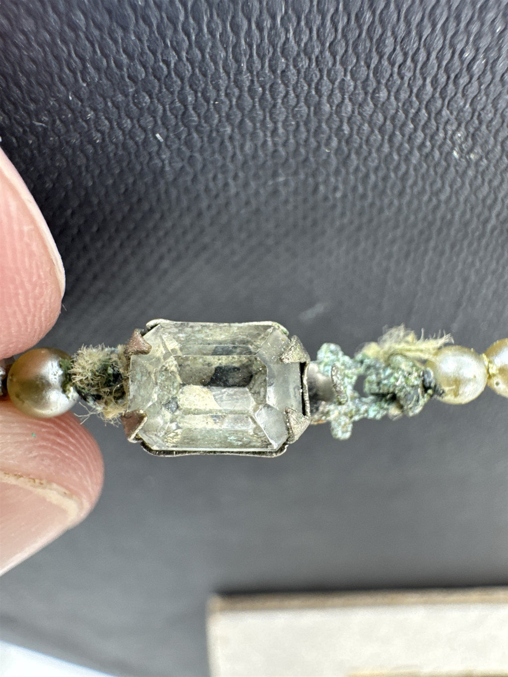 Vintage JAPAN Faux Champagne Pearl Necklace Individually Strung