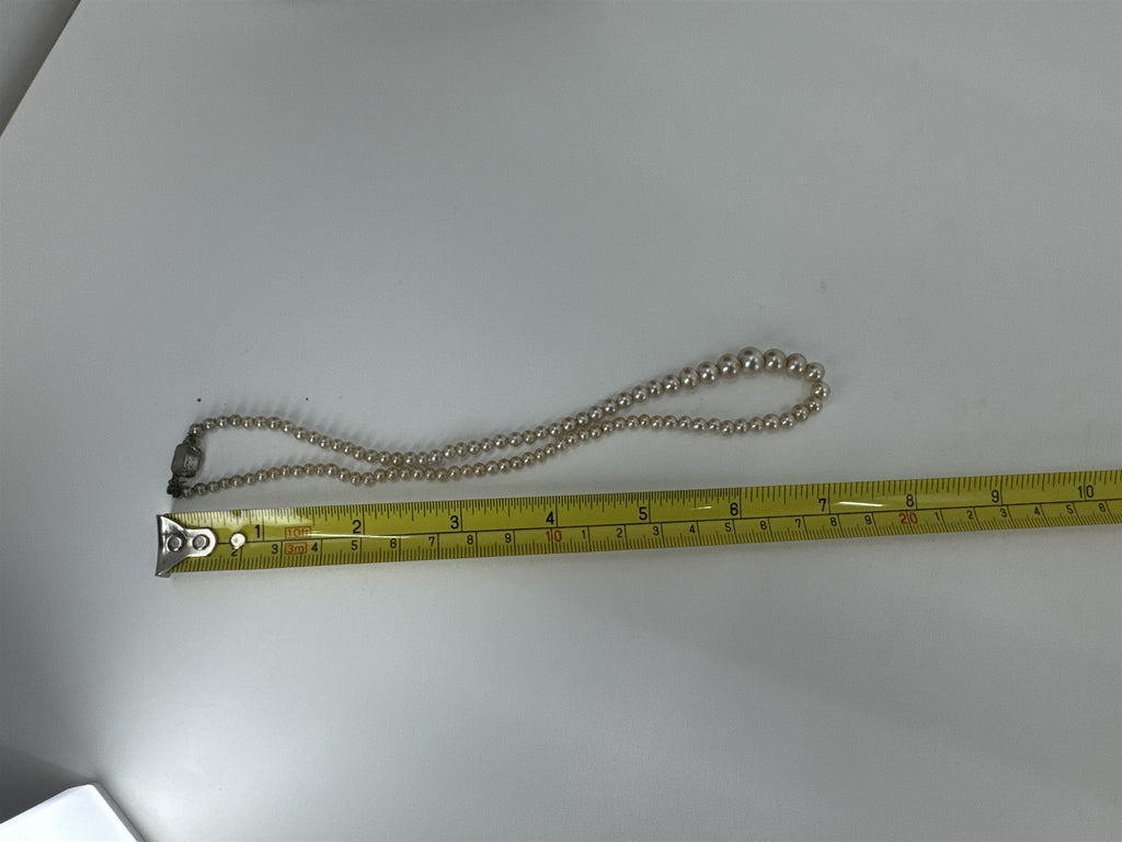 Vintage JAPAN Faux Champagne Pearl Necklace Individually Strung