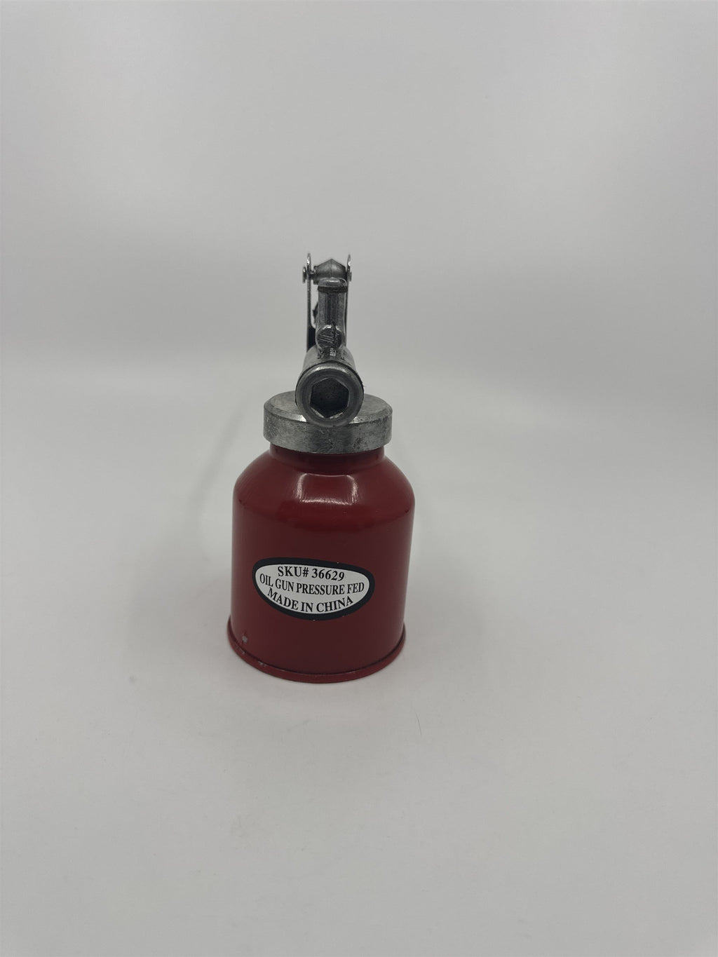 Vintage Red Oil Can Pump Oiler Pressure Fed Oil Gun SKU #36629 for Oil Sprayer