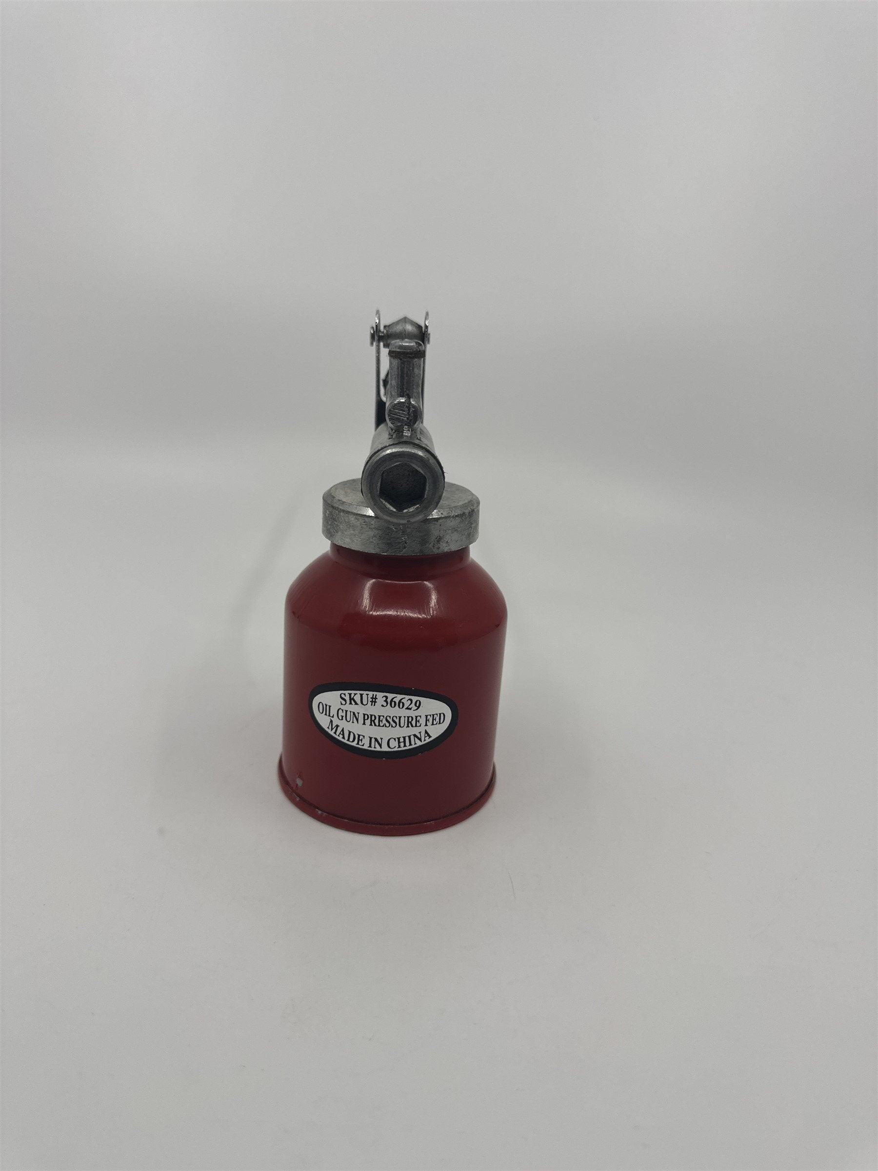 Vintage Red Oil Can Pump Oiler Pressure Fed Oil Gun SKU #36629 for Oil Sprayer