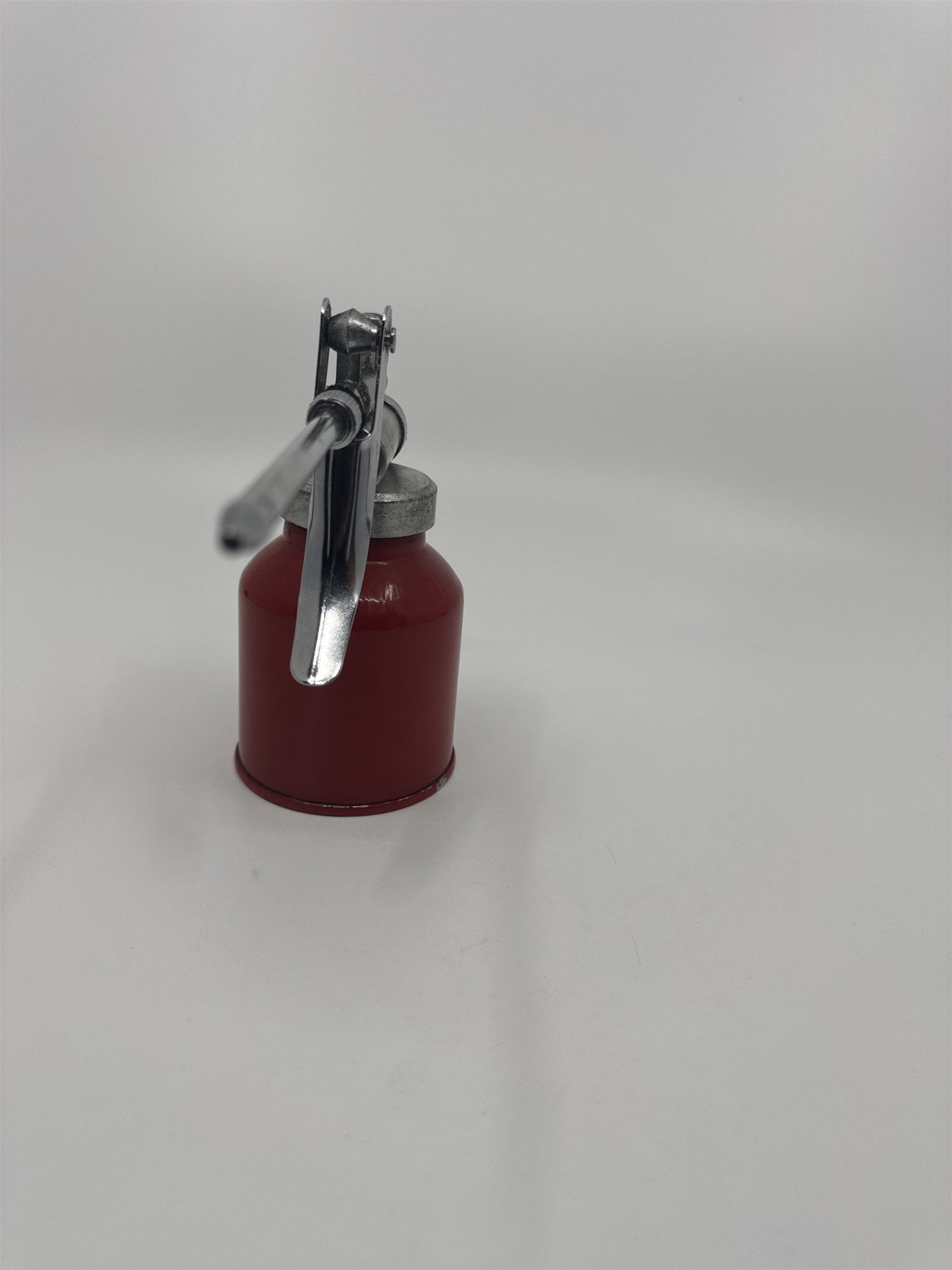 Vintage Red Oil Can Pump Oiler Pressure Fed Oil Gun SKU #36629 for Oil Sprayer