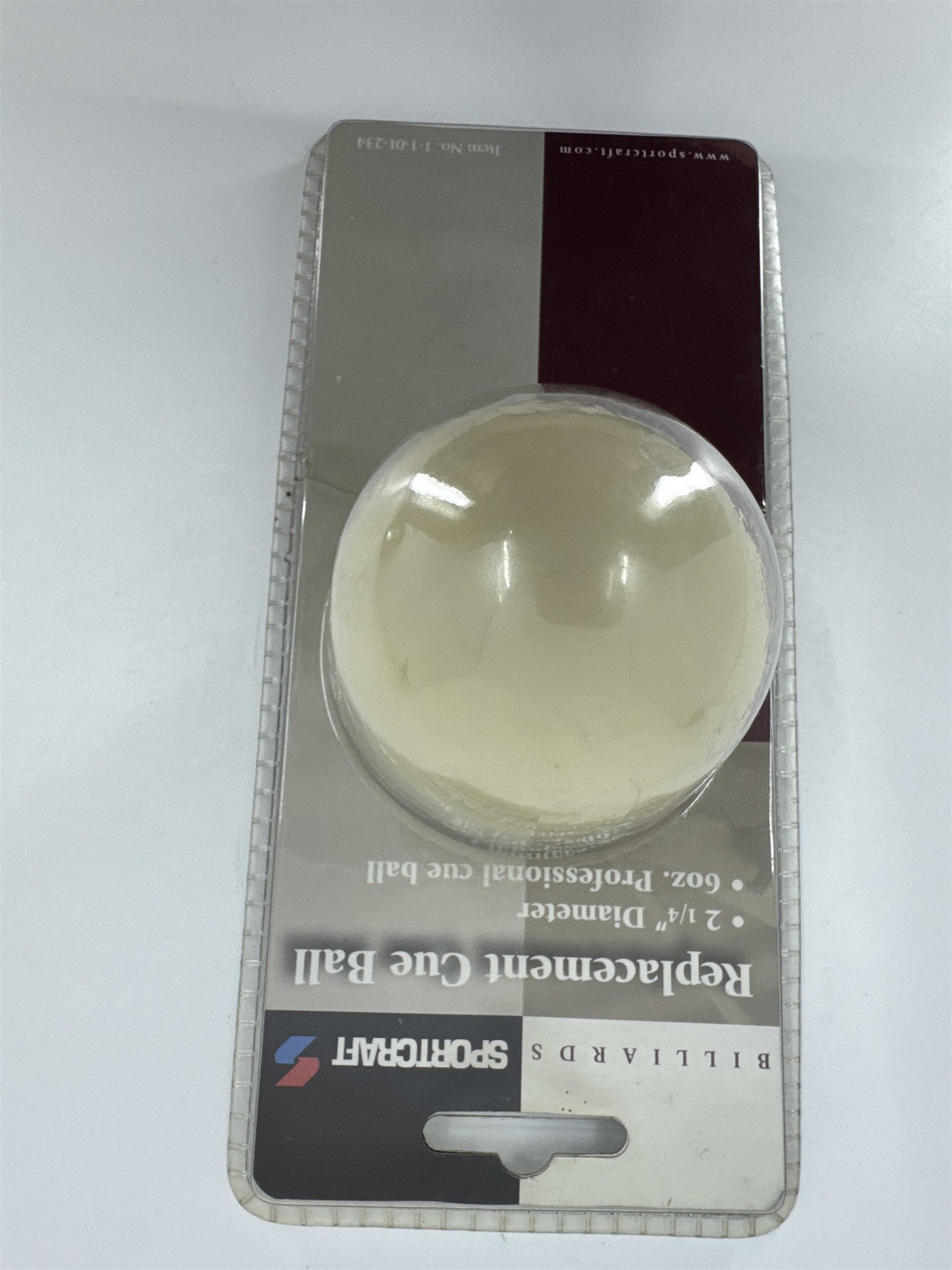 Billiards Sportcraft Replacement Cue Ball 2-1/4" Diameter 6oz Professional Cue