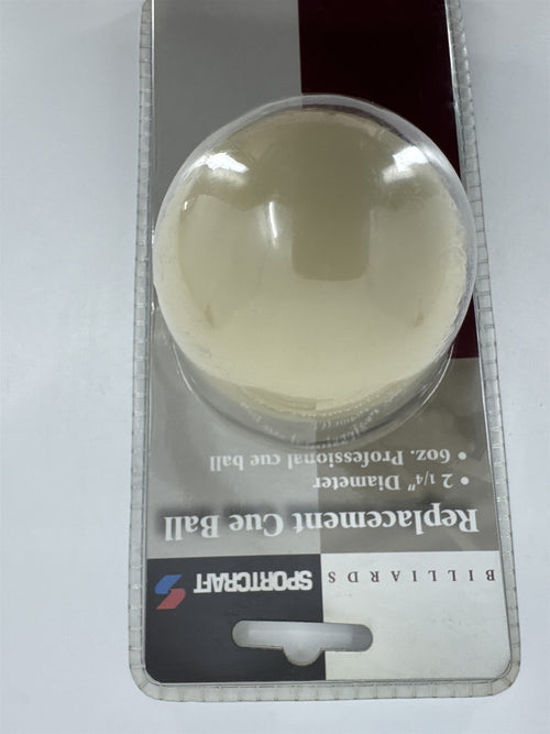 Billiards Sportcraft Replacement Cue Ball 2-1/4" Diameter 6oz Professional Cue