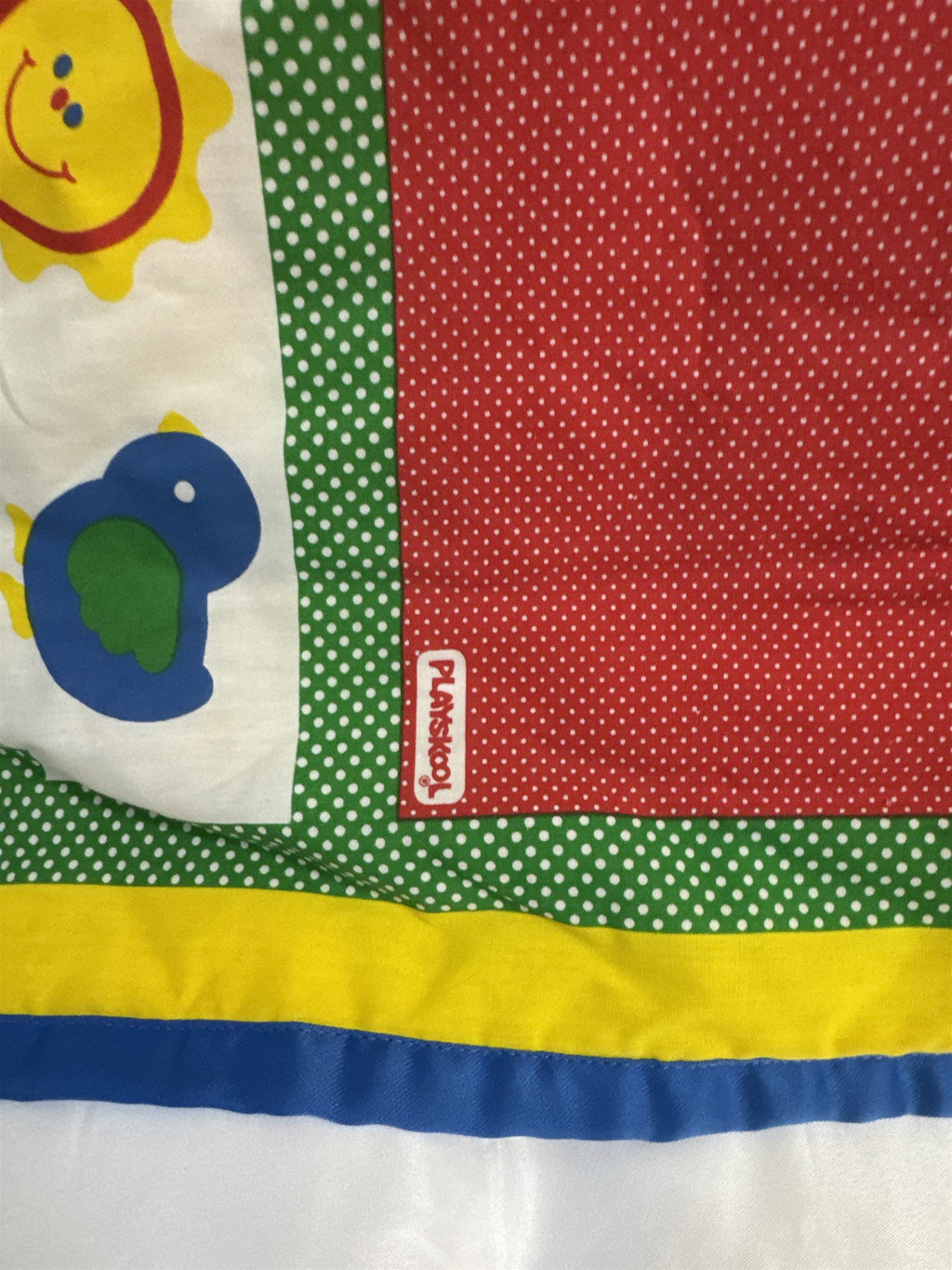 Vintage Playskool Fold N Go Activity Quilt 96 1987