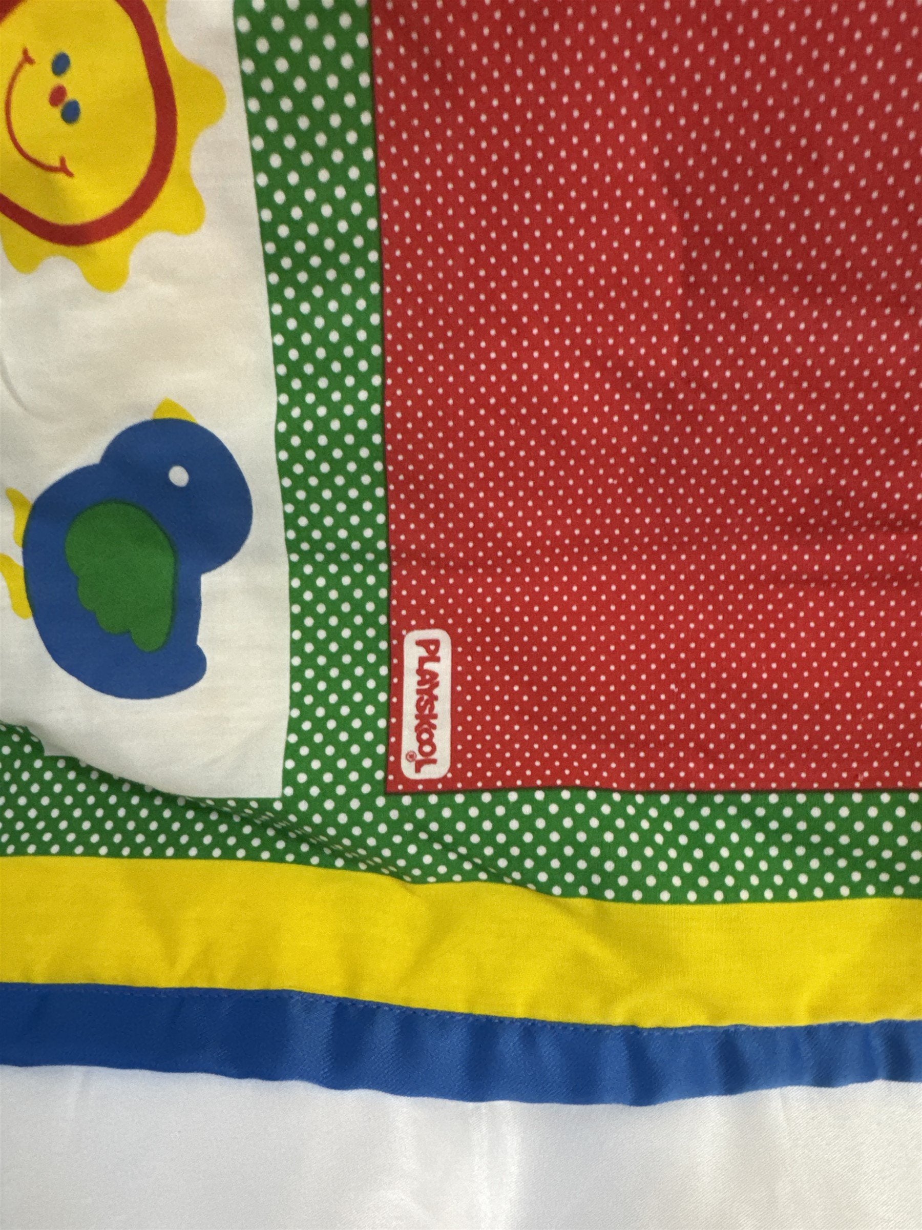 Vintage Playskool Fold N Go Activity Quilt 96 1987