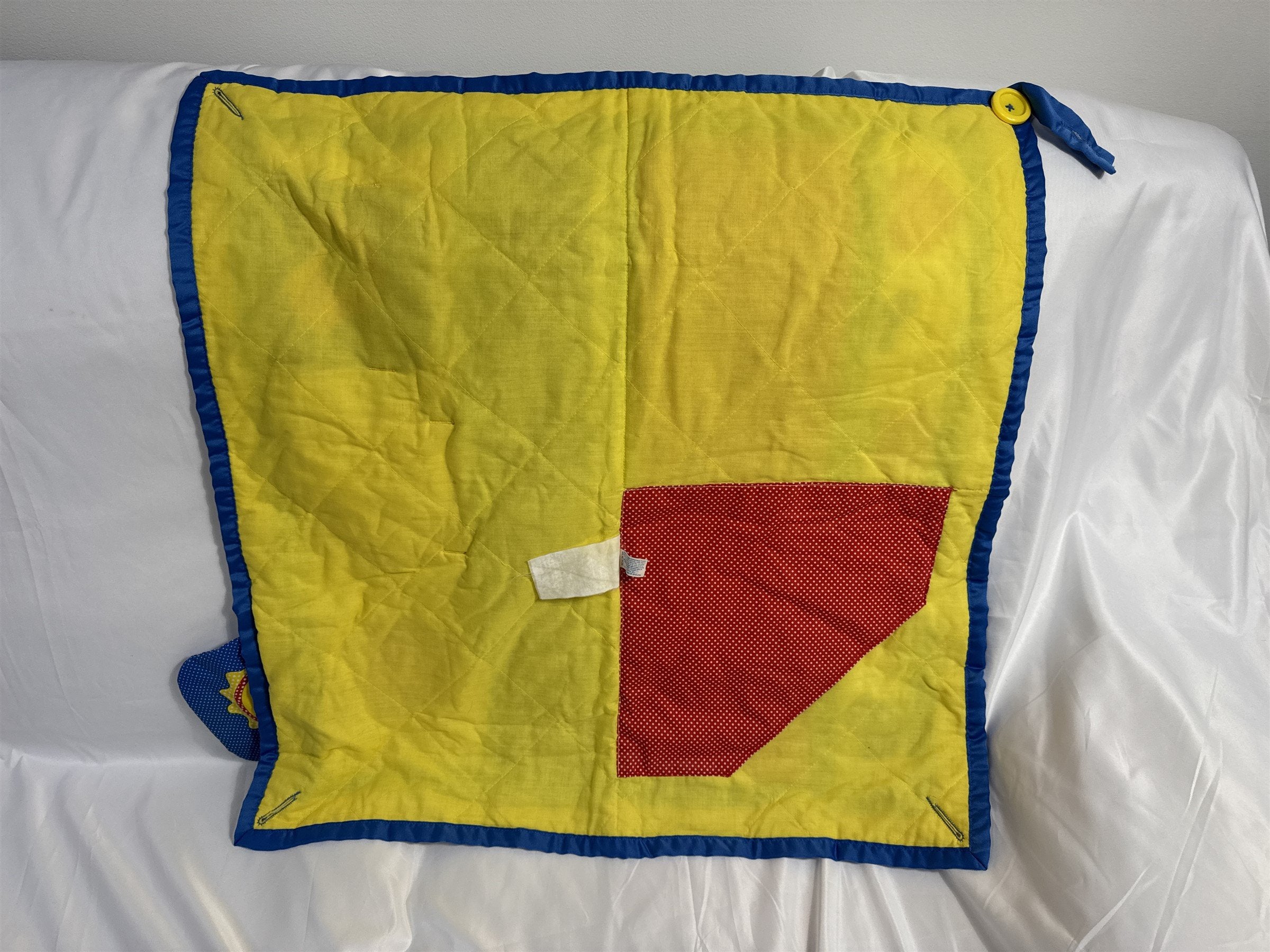 Vintage Playskool Fold N Go Activity Quilt 96 1987