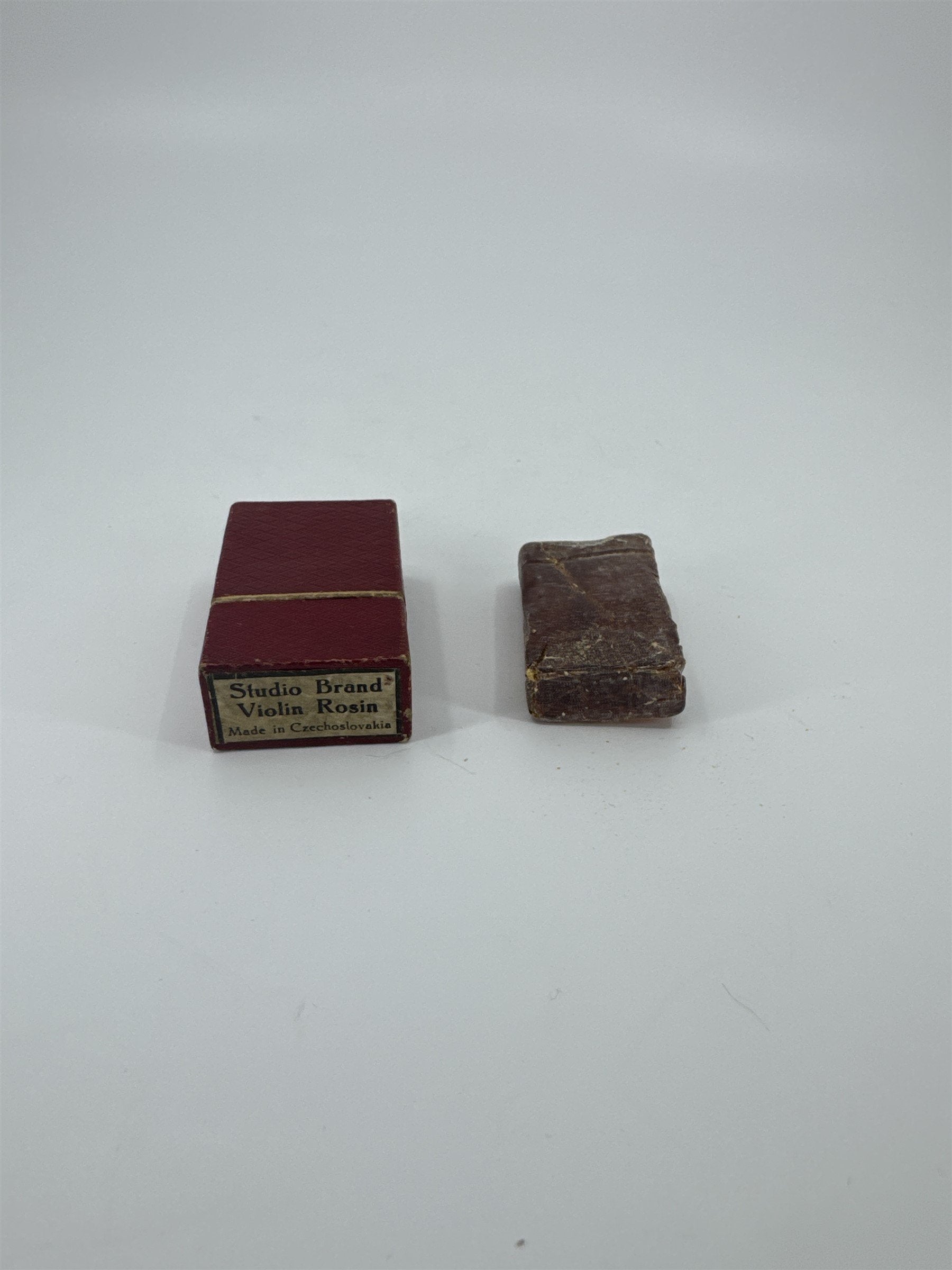 Vintage Studio Brand Violin Rosin Made in Czechoslovakia Crackled