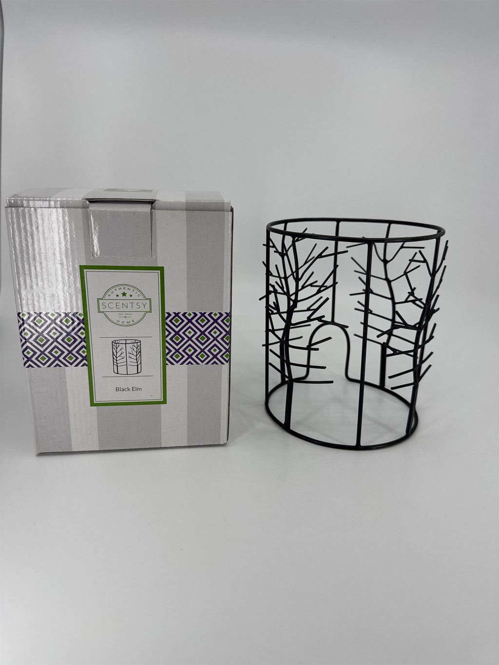 Scentsy Warmer Wrap Black Elm Metal Tree Candle Light Wax Warmer Wrap Shade
