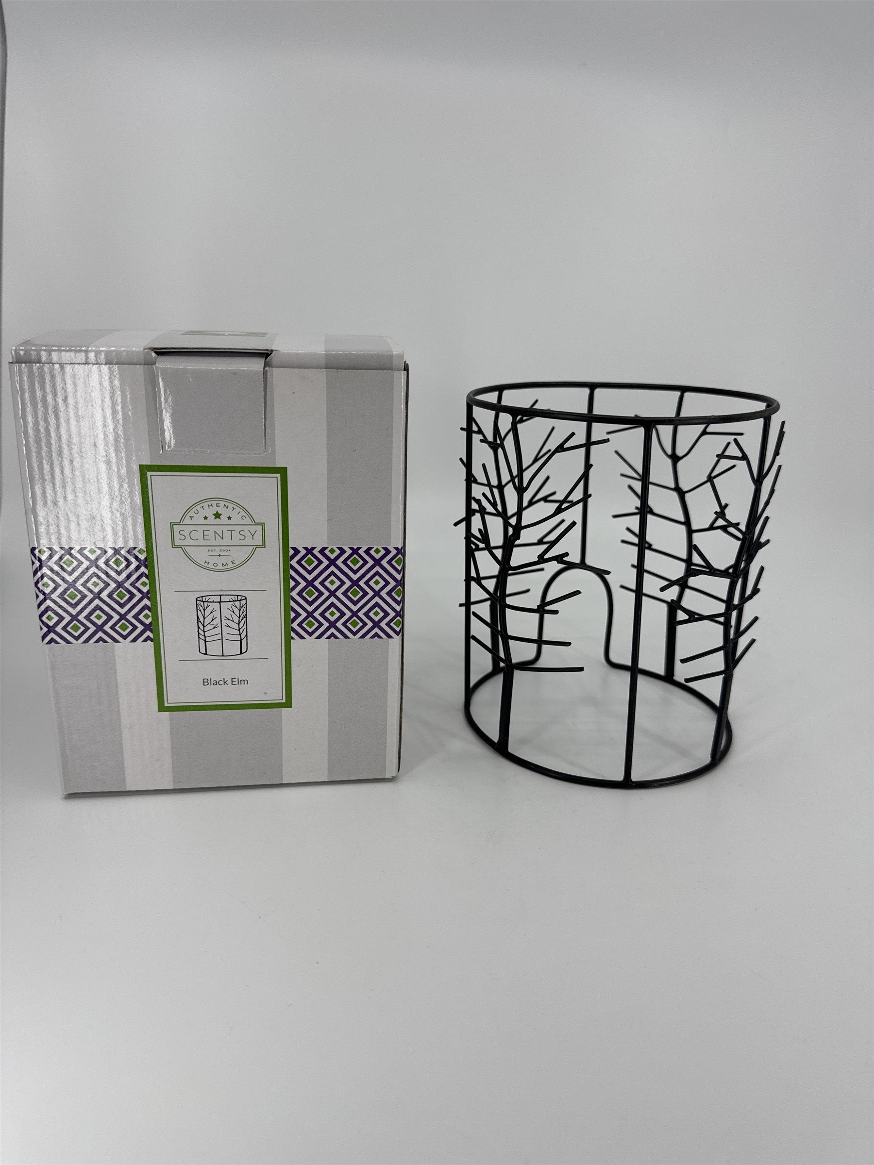 Scentsy Warmer Wrap Black Elm Metal Tree Candle Light Wax Warmer Wrap Shade