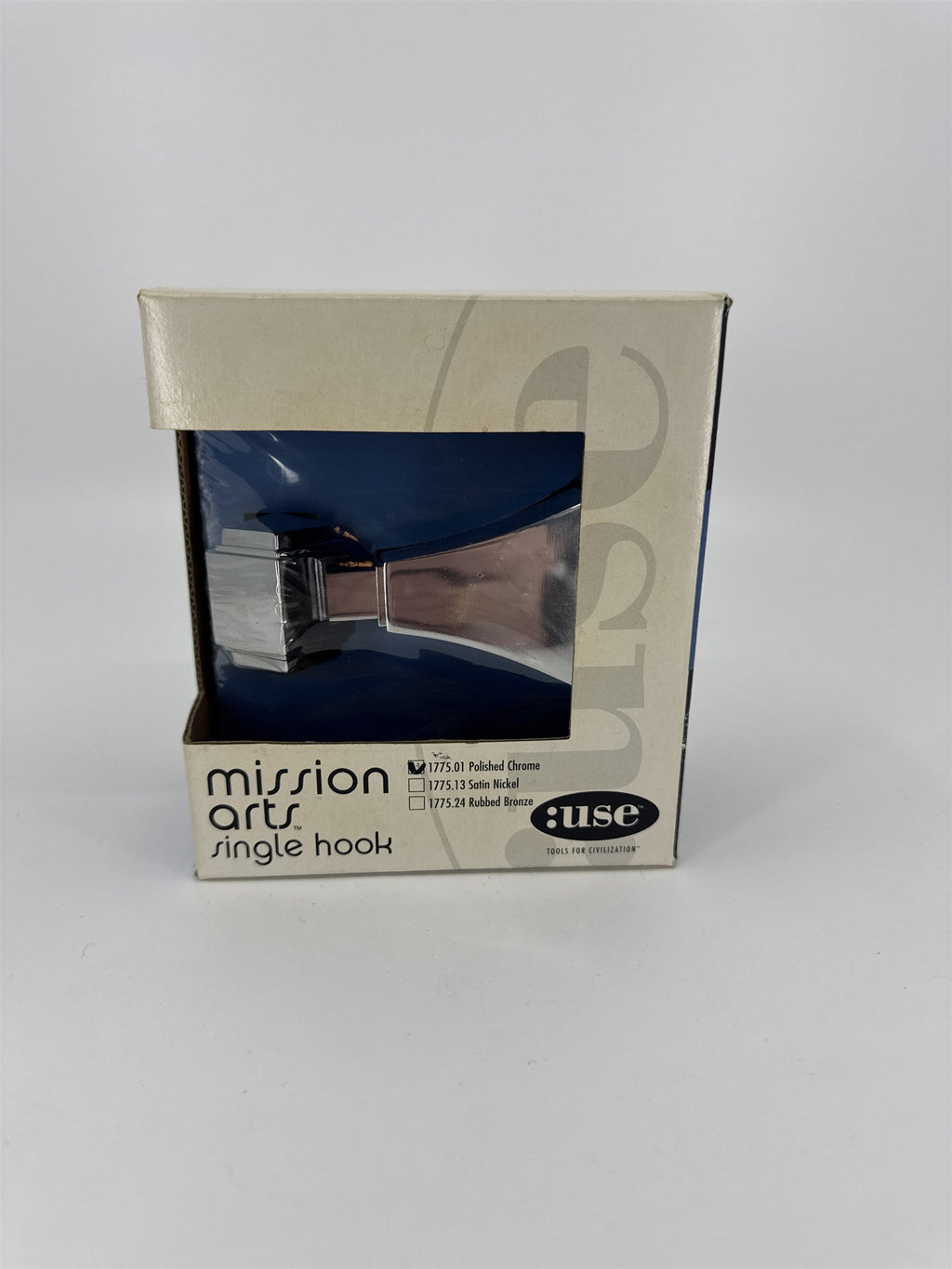Mission Arts Single Hook :use 1175.01 Polished Chrome Lifetime Hoan Corporation