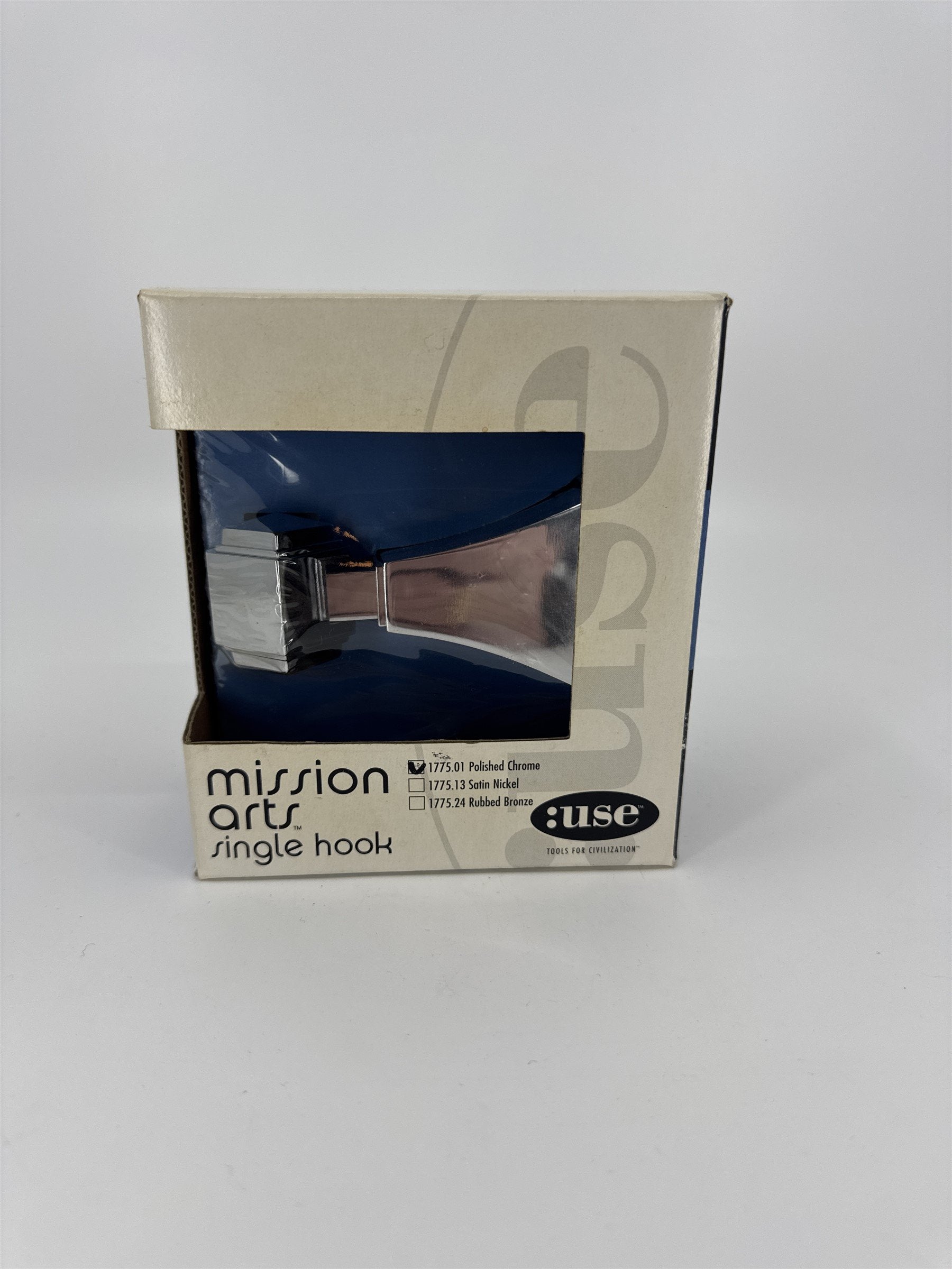 Mission Arts Single Hook :use 1175.01 Polished Chrome Lifetime Hoan Corporation
