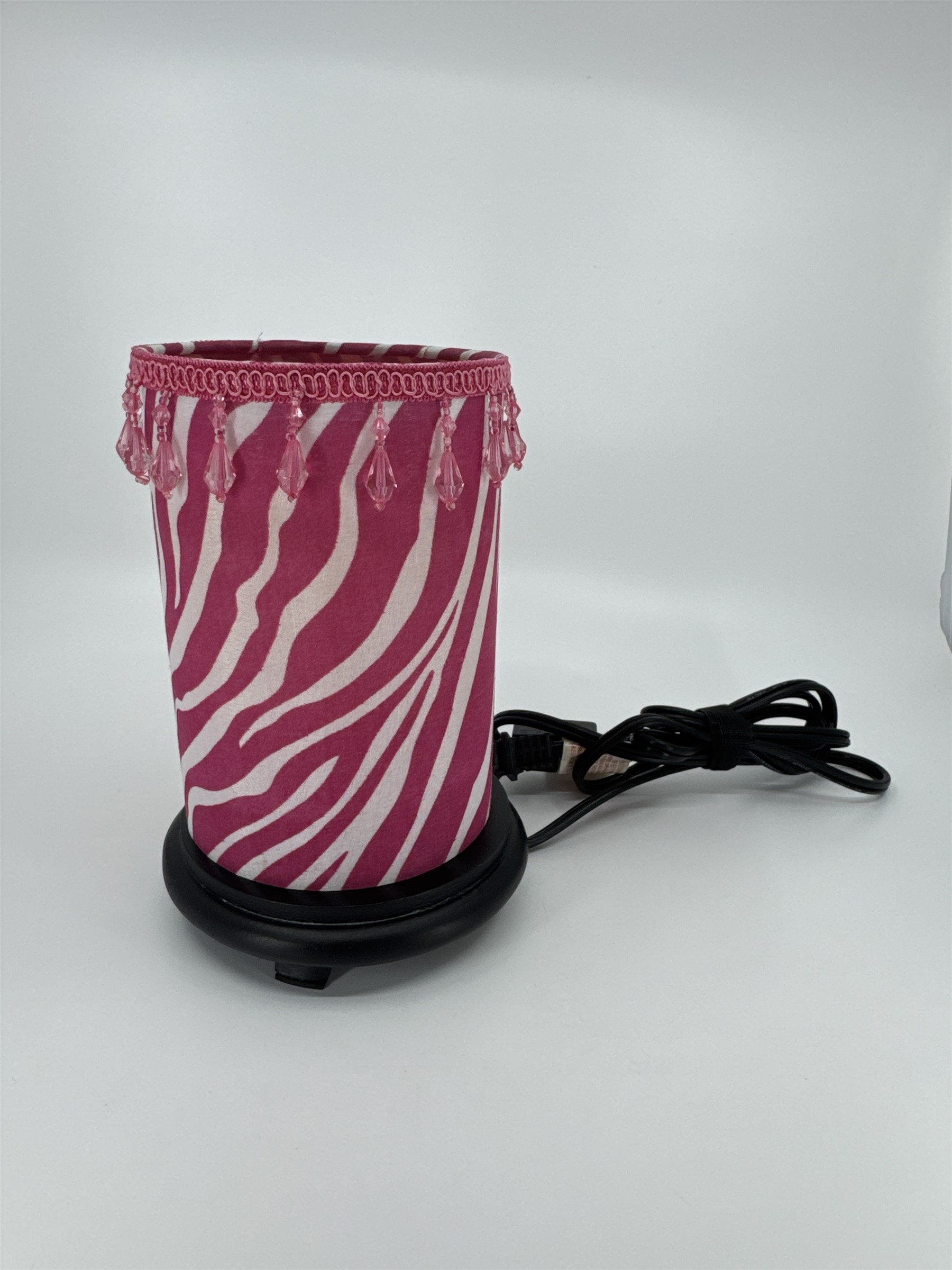 Pink Zebra Zebra Print Pink Safari Wax Warmer Heater WORKS With Zebra Shade