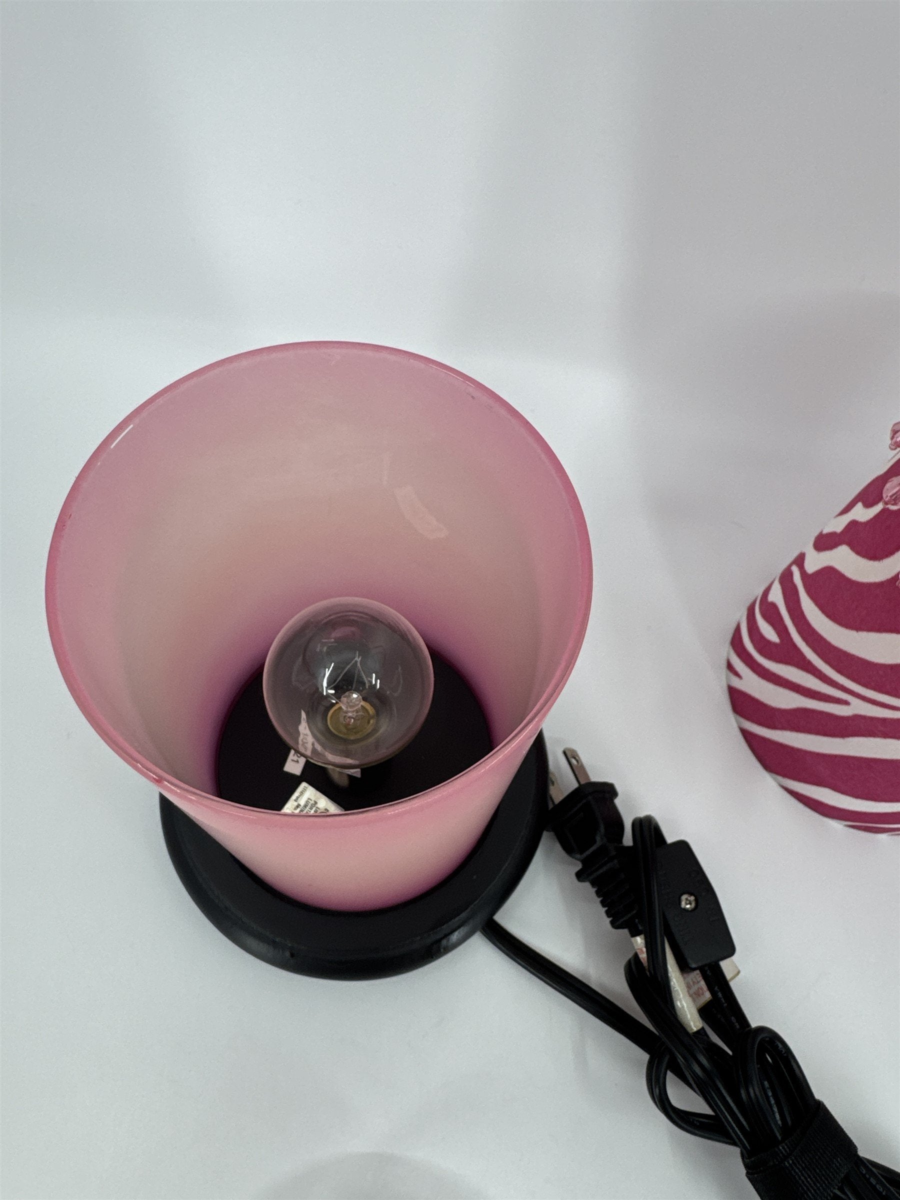 Pink Zebra Zebra Print Pink Safari Wax Warmer Heater WORKS With Zebra Shade