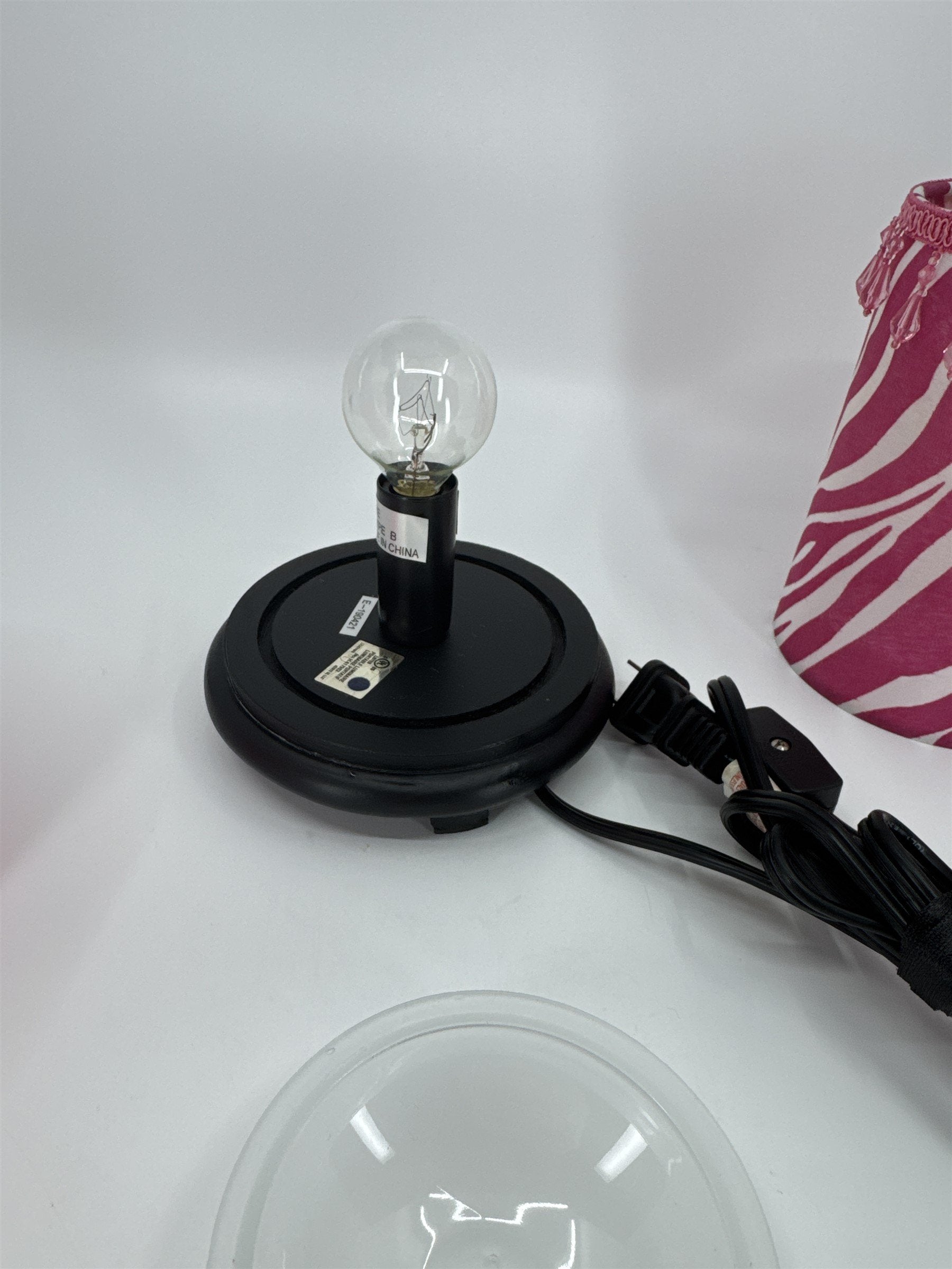 Pink Zebra Zebra Print Pink Safari Wax Warmer Heater WORKS With Zebra Shade