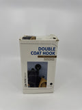 LDR Pipe Decor Double Coat Hook 3"x12.25"x6" Electro-Black Finish Dbl Coat Hook