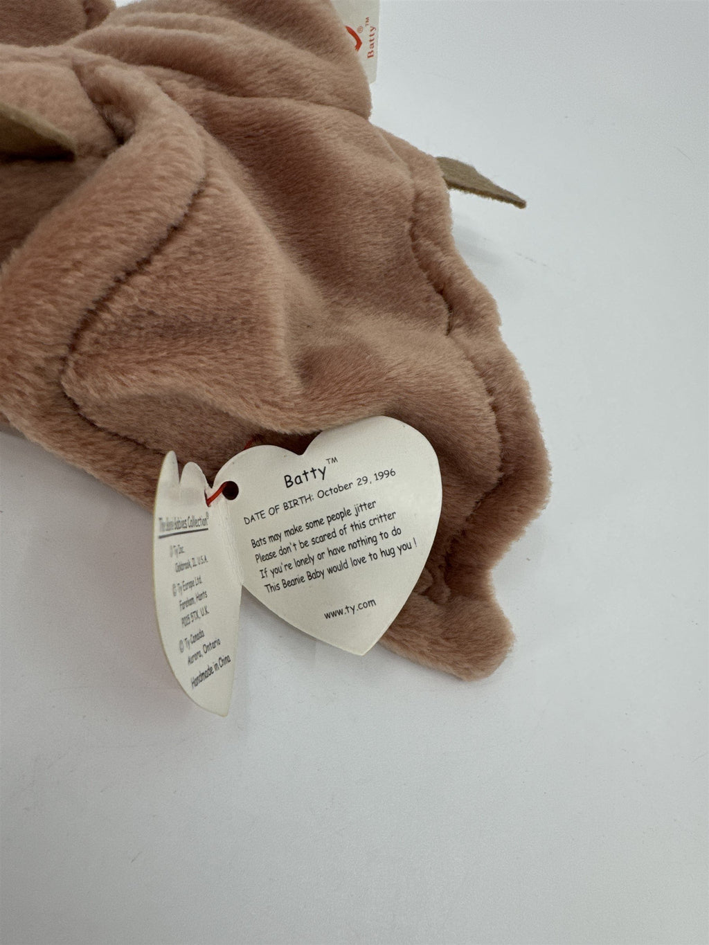 Vintage Ty Original Beanie Baby Batty 1997