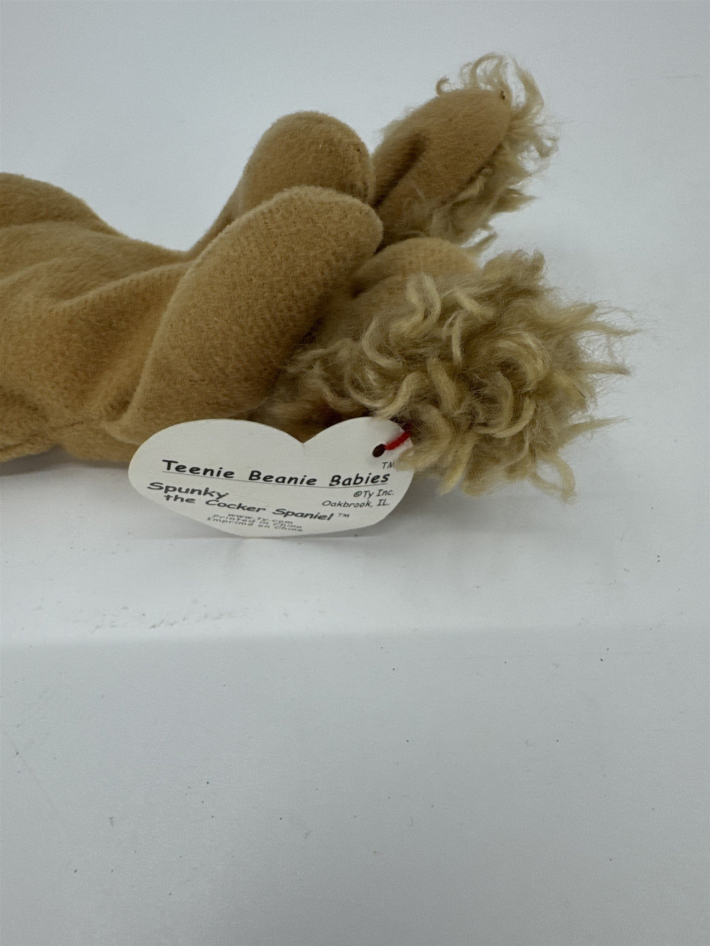 Vintage Ty Original Teenie Beanie Babies Baby Spunky the Cocker Spaniel 1993