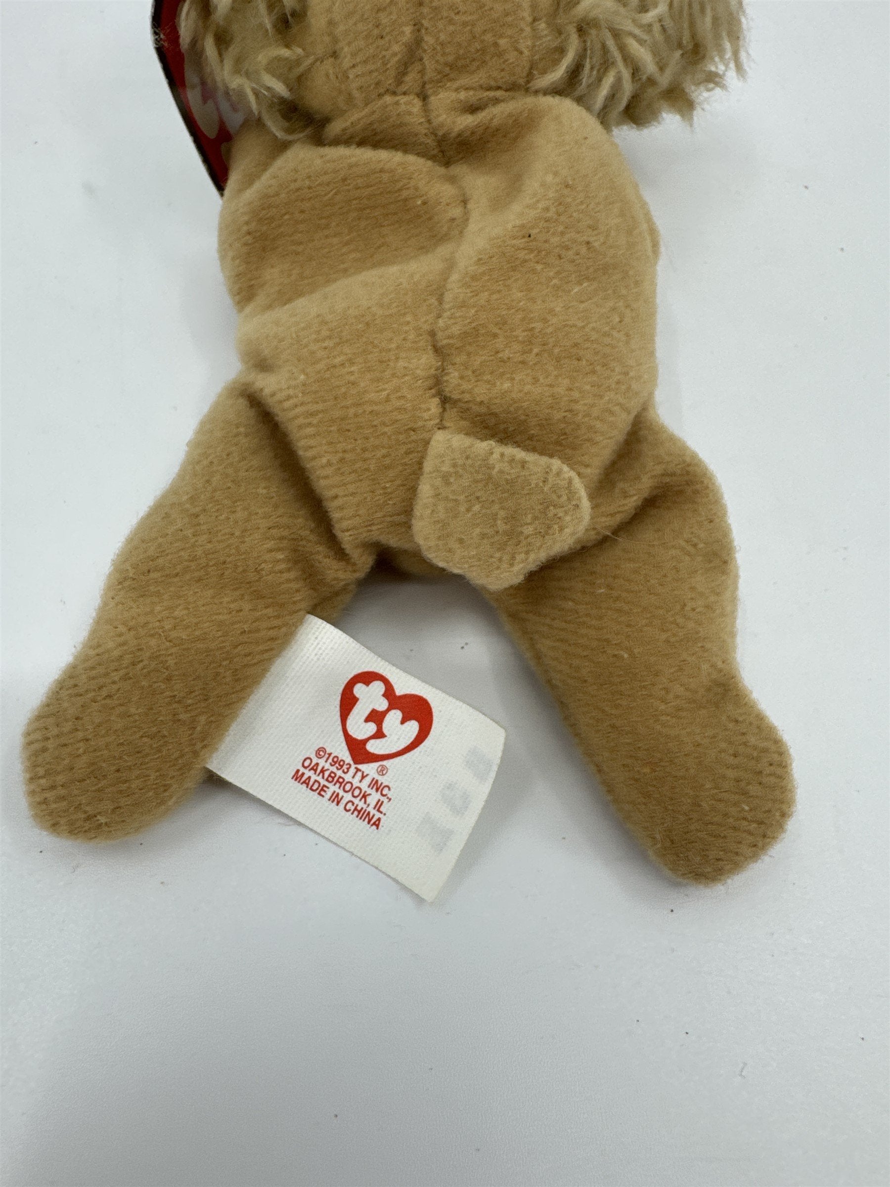 Vintage Ty Original Teenie Beanie Babies Baby Spunky the Cocker Spaniel 1993