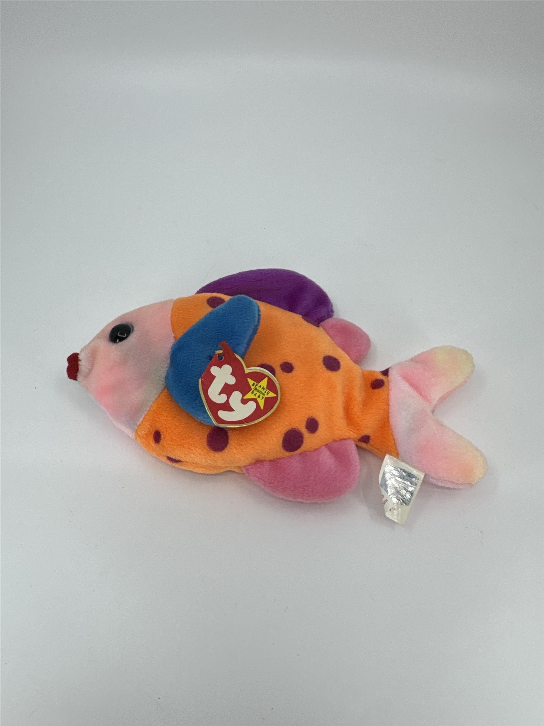 Vintage Ty Original Beanie Baby Lips The Colorful Fish 1999 NOS