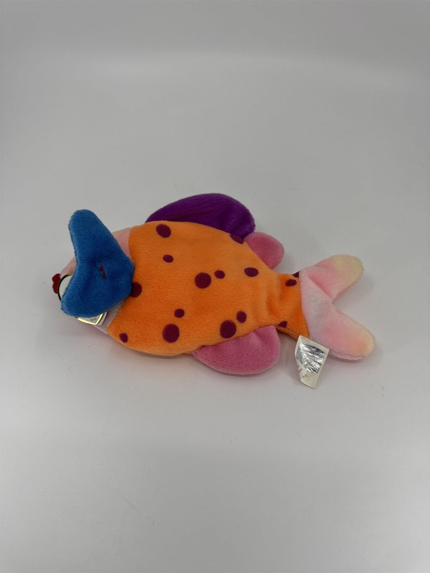 Vintage Ty Original Beanie Baby Lips The Colorful Fish 1999 NOS