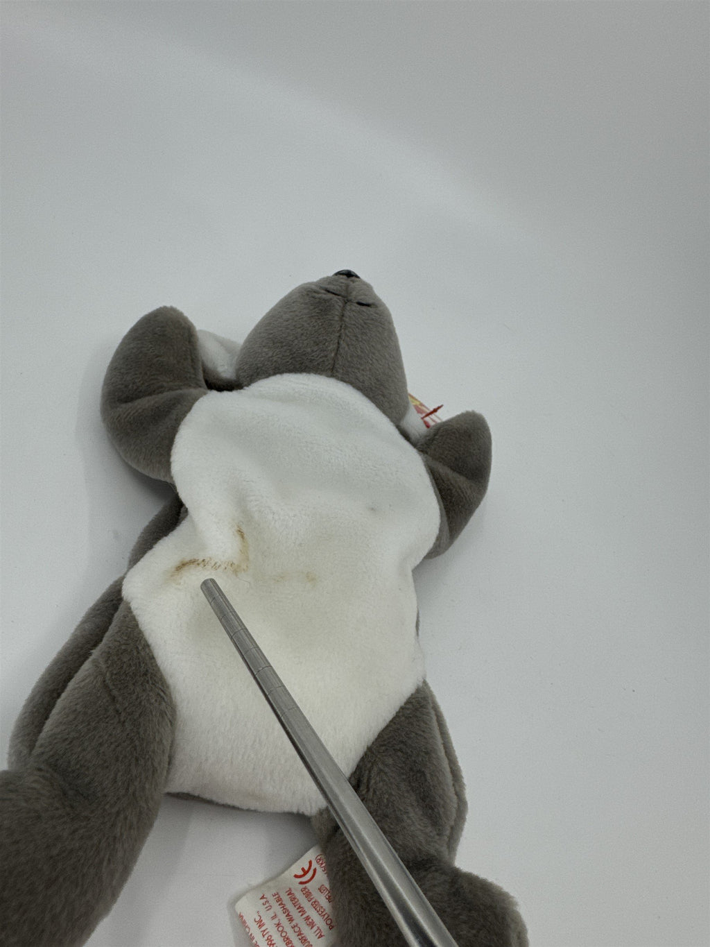 Vintage Ty Original Beanie Babies Baby Mel the Koala (Stain on Belly and Ear)