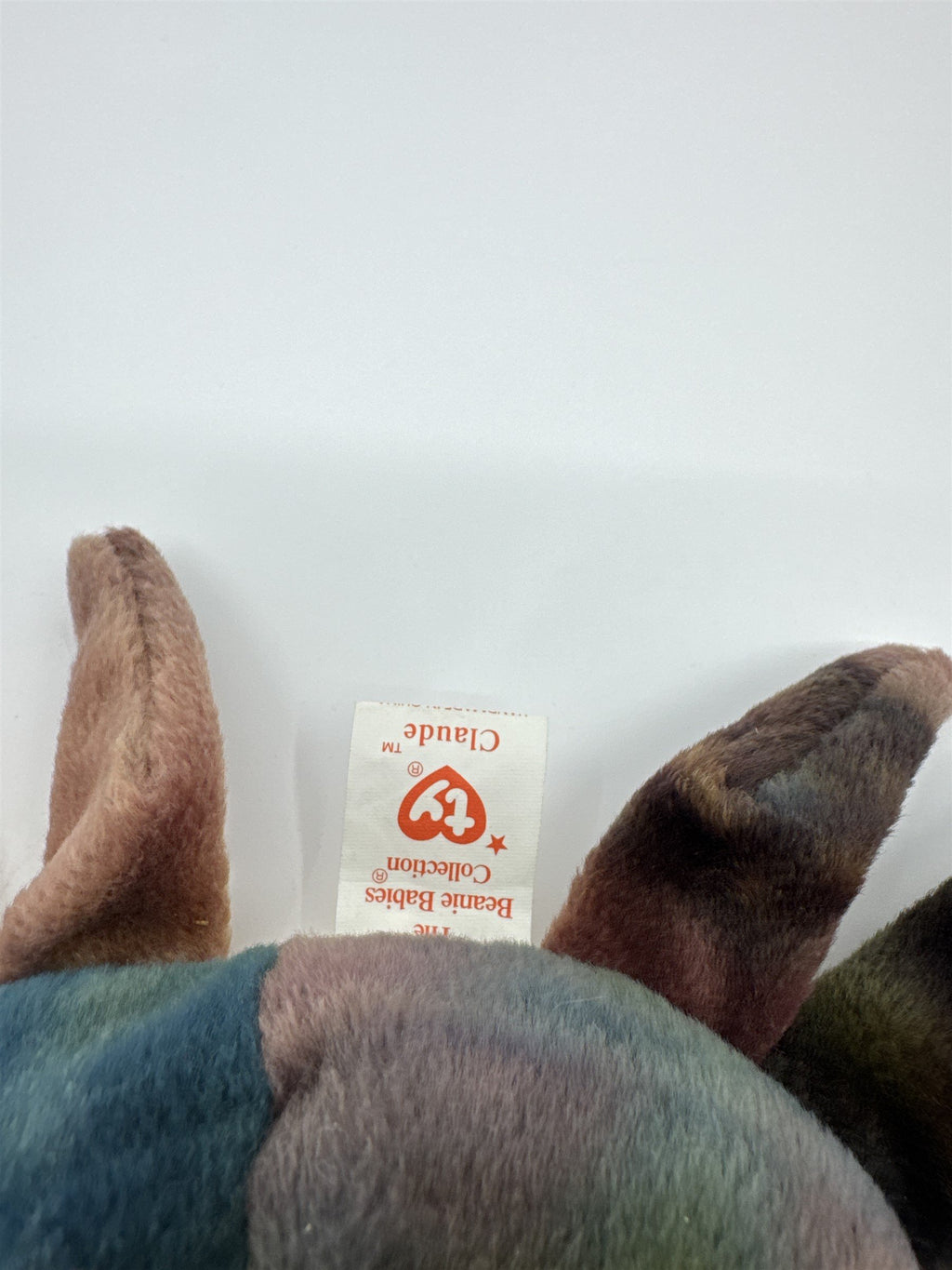 Vintage Ty Original Beanie Baby Claude the Crab 1996 NOS TAG ERROR Extra Space