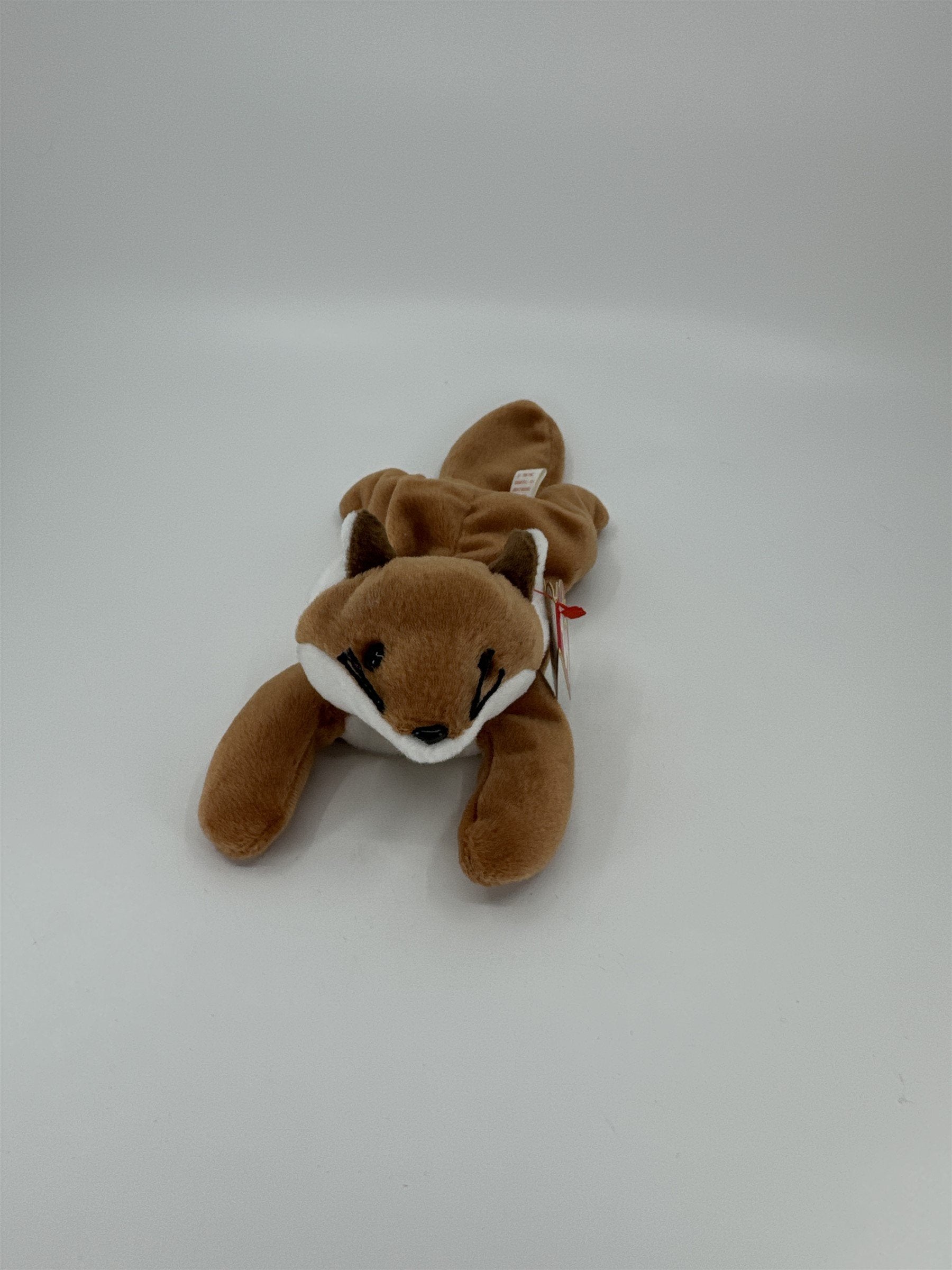 Vintage Ty Original Beanie Baby Sly the Fox 1996 NOS TAG ERROR Extra Space