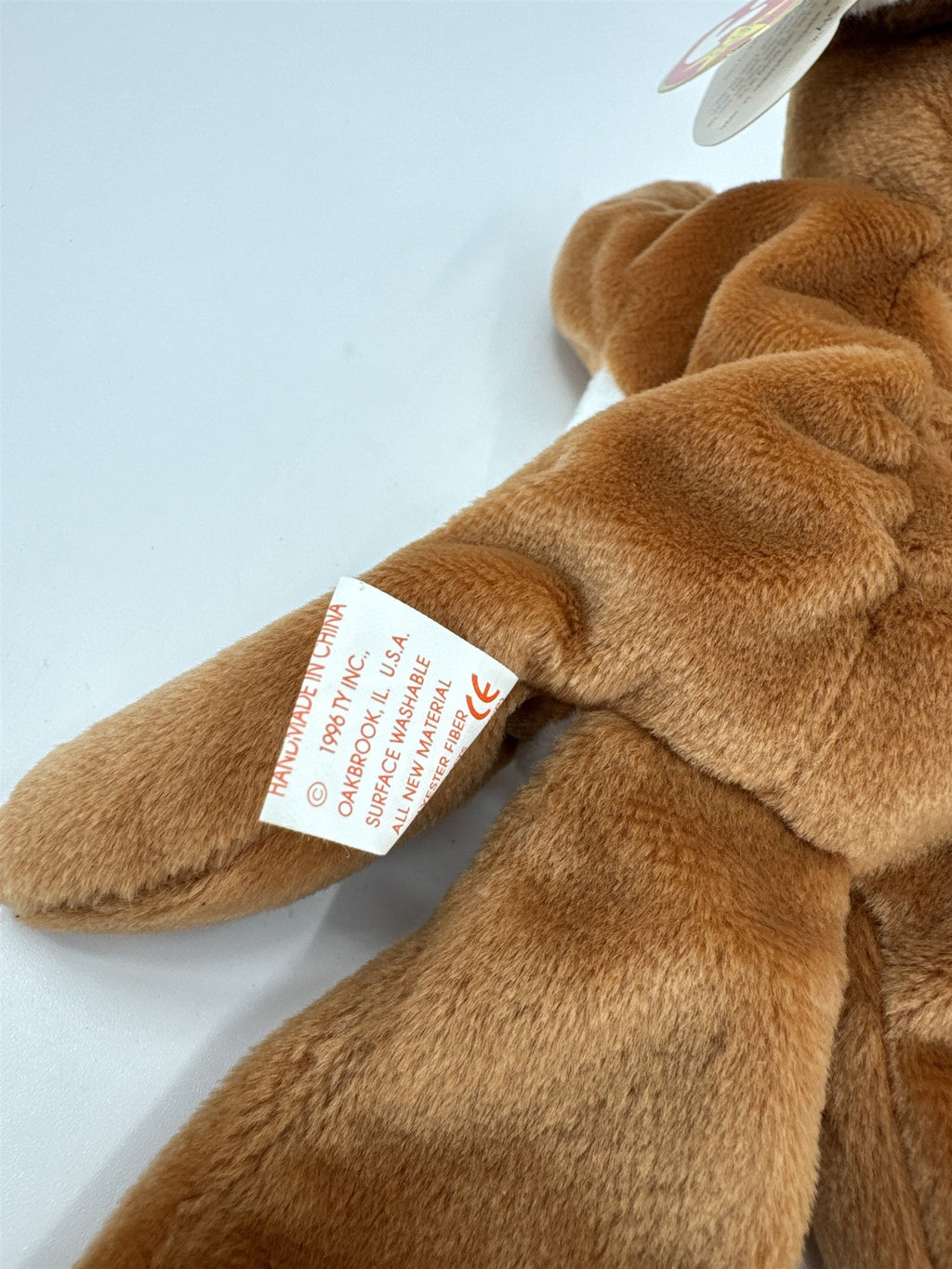 Vintage Ty Original Beanie Baby Sly the Fox 1996 NOS TAG ERROR Extra Space