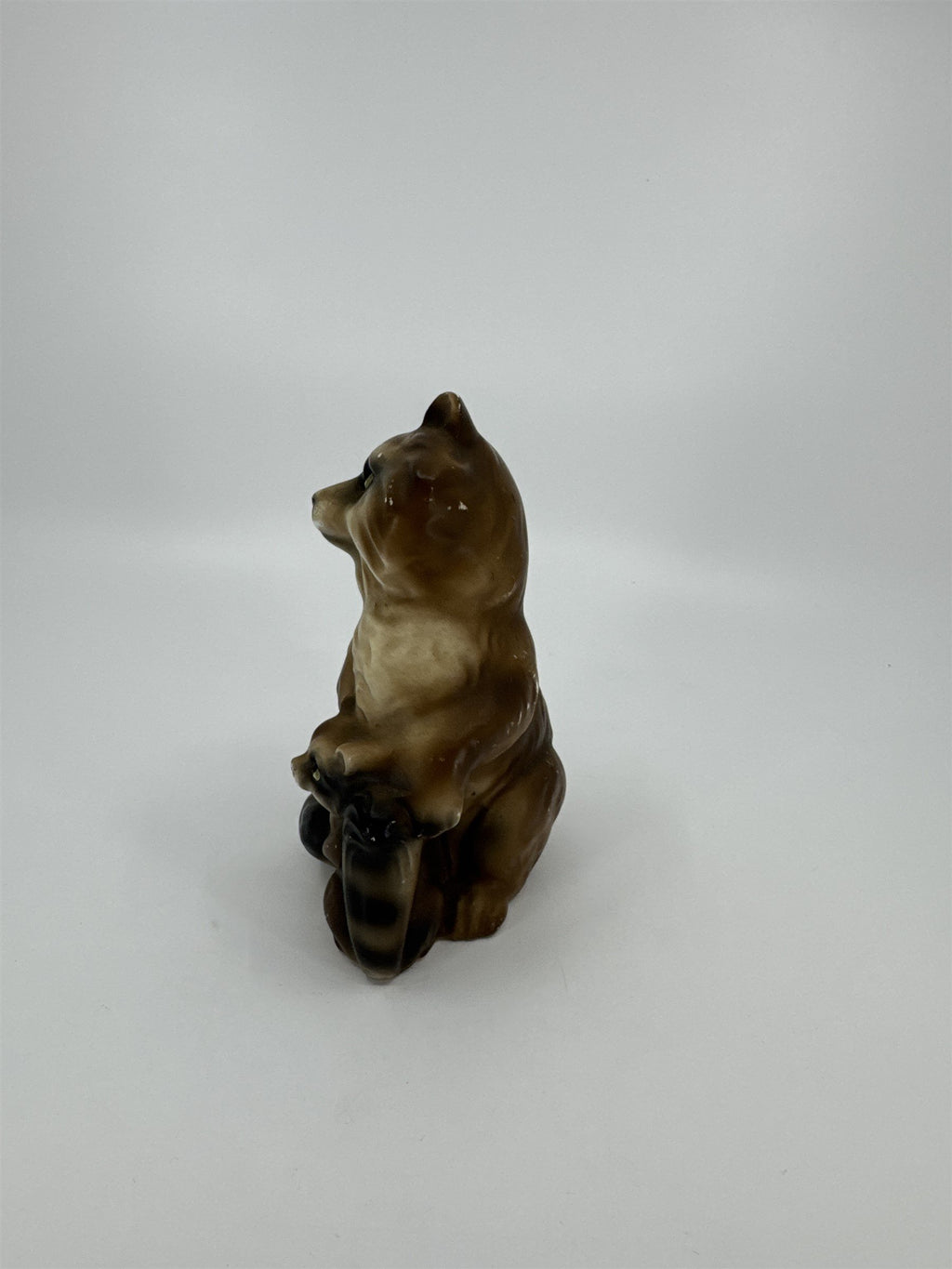 Vintage Mom and Baby Racoons Figurine Made in Japan A-199 Porcelain Figurines