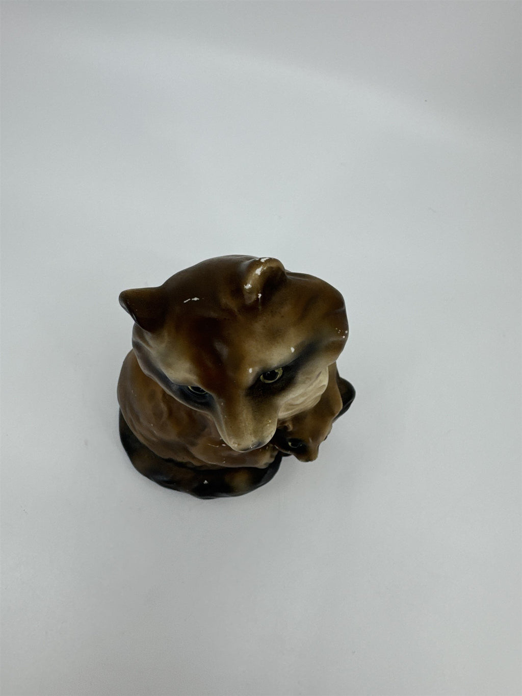 Vintage Mom and Baby Racoons Figurine Made in Japan A-199 Porcelain Figurines