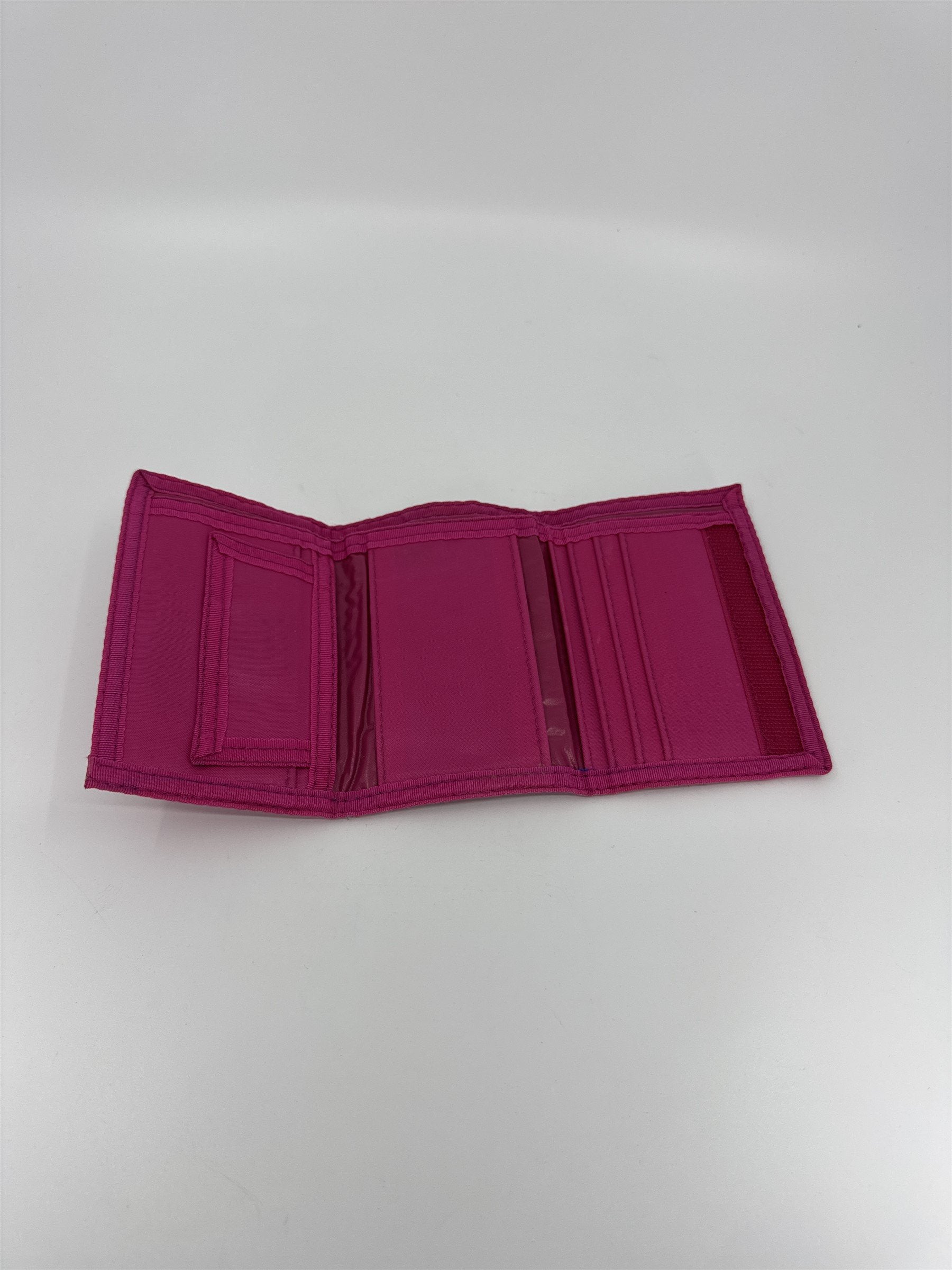 Vintage Pink Mickey Mouse Disney Billfold Wallet Full Size Hook Loop Close 84167