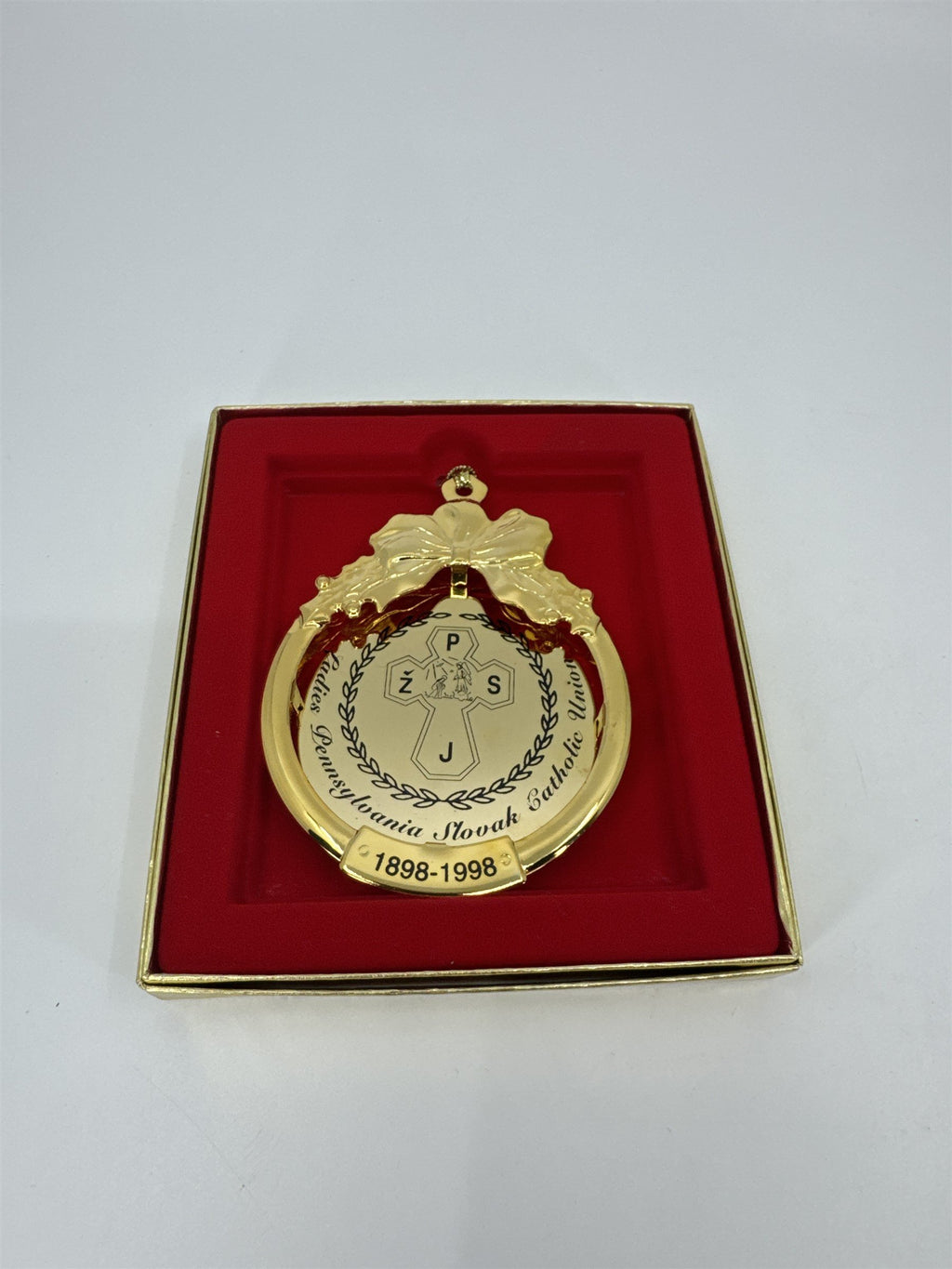 Vtg 1898-1998 Golden Ladies PA Slovak Catholic Union PZSJ Centennial Ornament