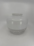 Vintage School House Milk Glass Swirl Bottom Light Shade Lamp Shade MCM Art Deco