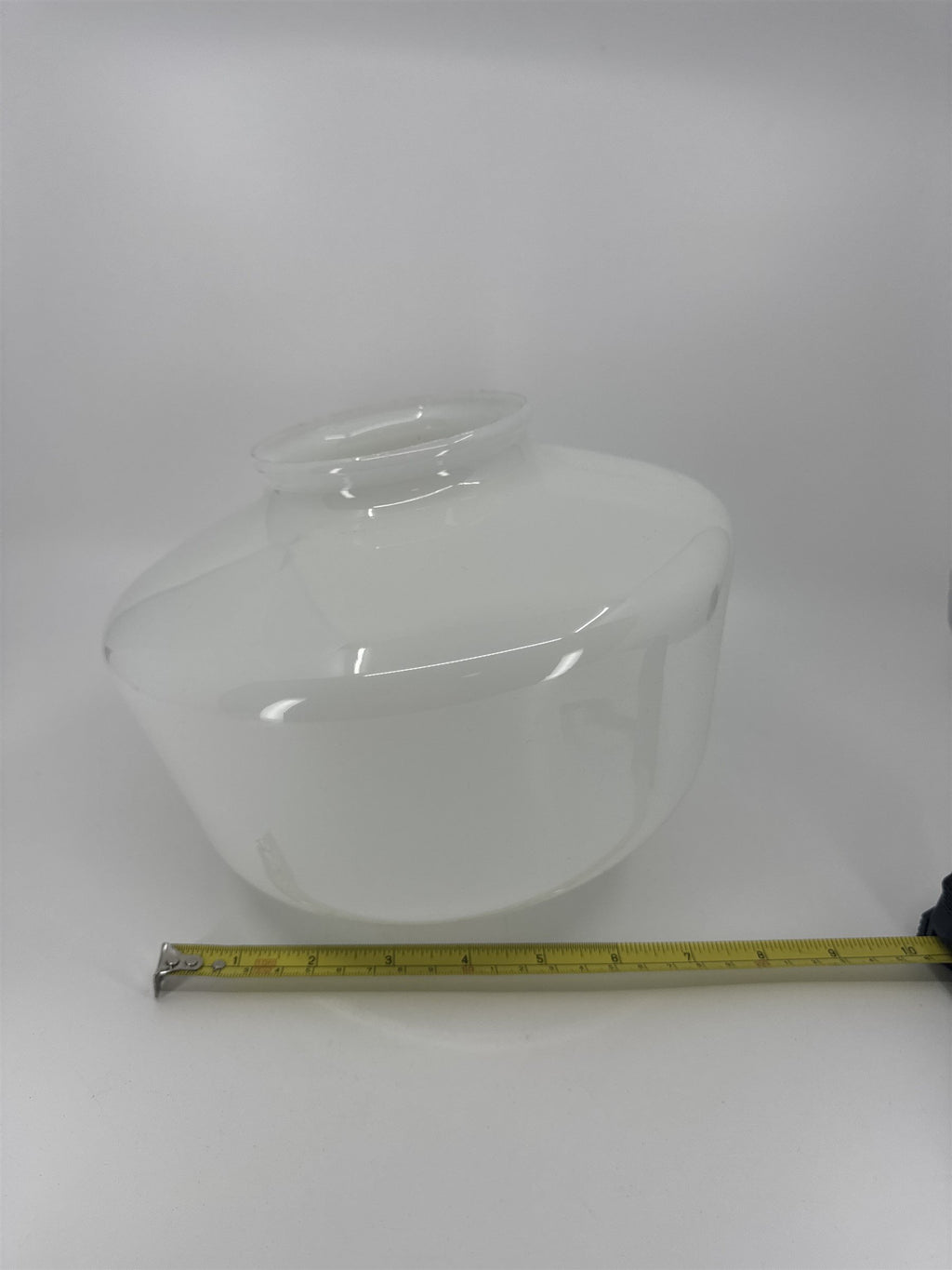 Vintage School House Milk Glass Light Shade Lamp Shade MCM Art Deco