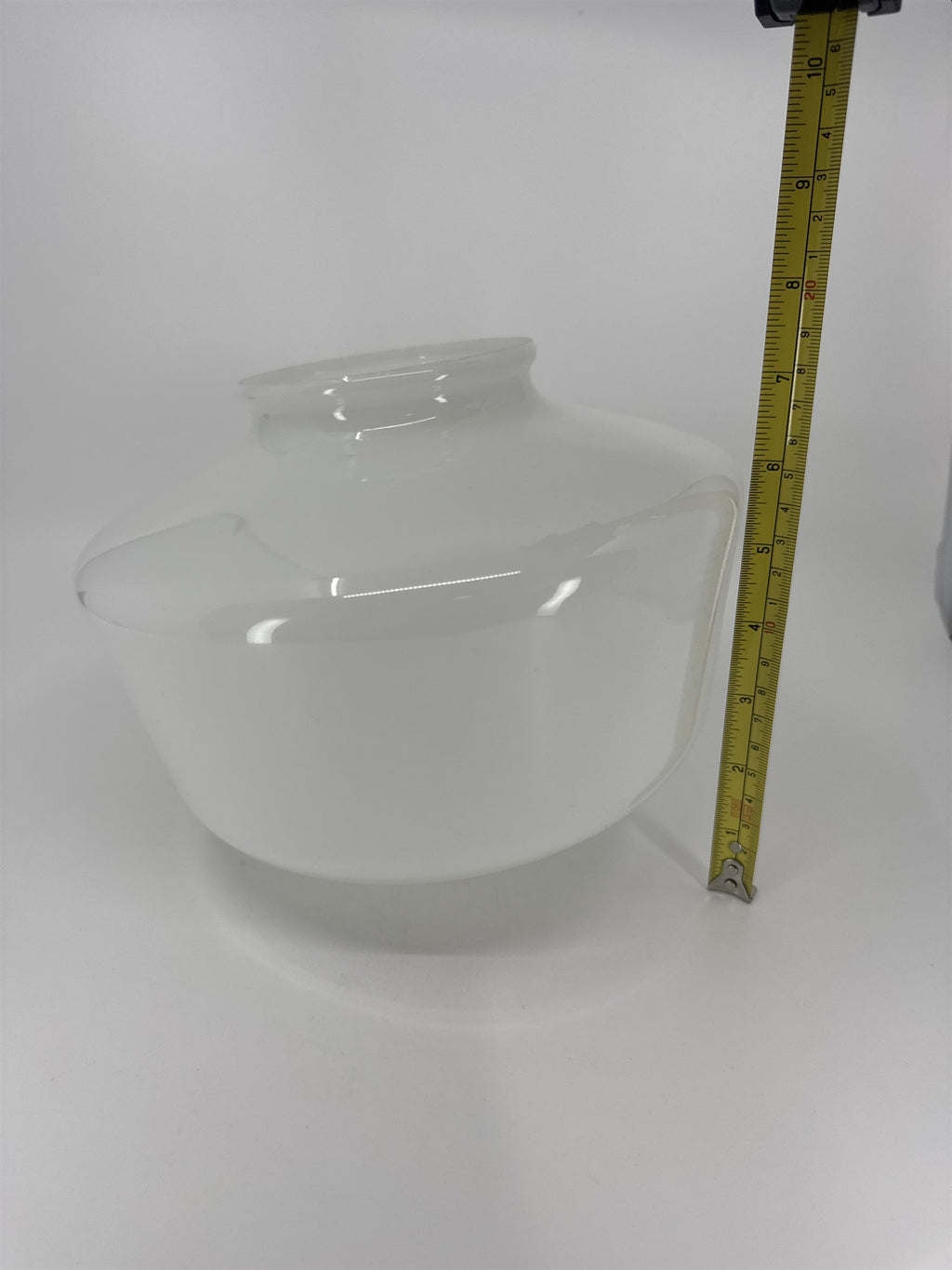 Vintage School House Milk Glass Light Shade Lamp Shade MCM Art Deco